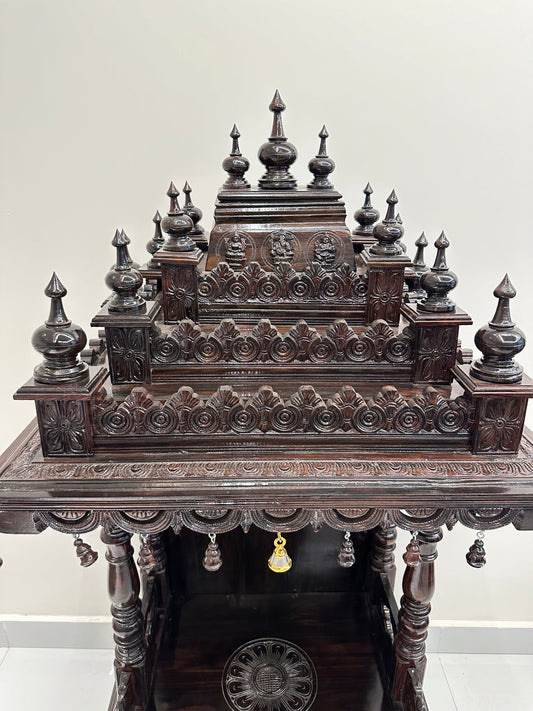 Rosewood Mandir Carved 54"