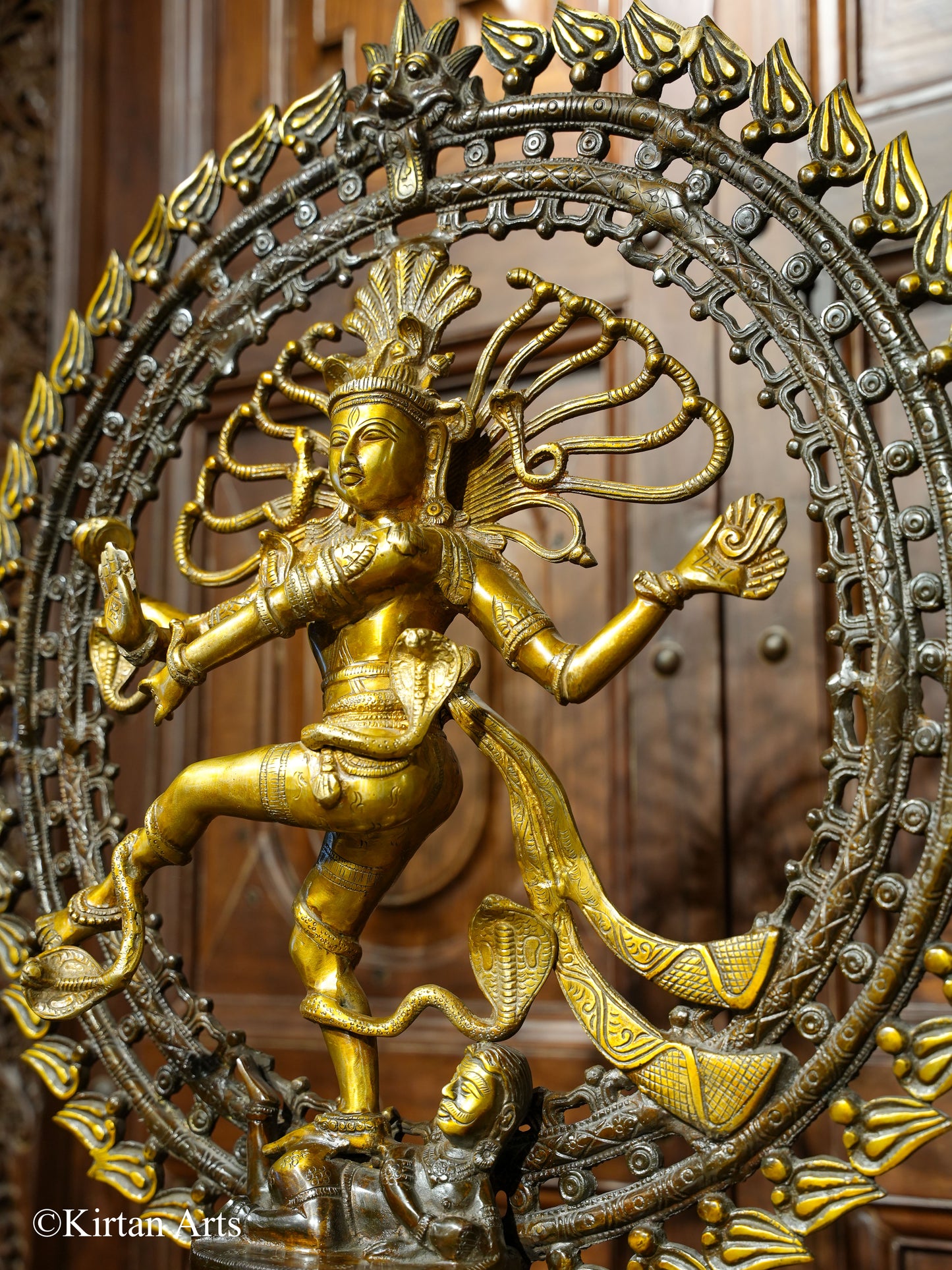 Brass Nataraj Idol Dual Tone Finish 26"