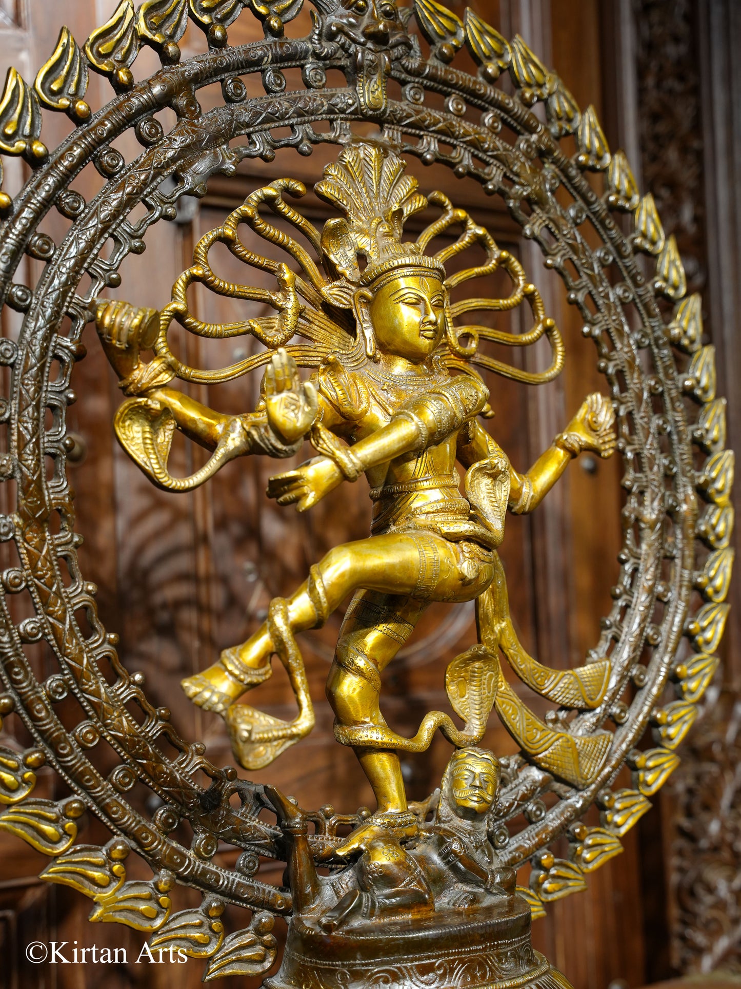 Brass Nataraj Idol Dual Tone Finish 26"
