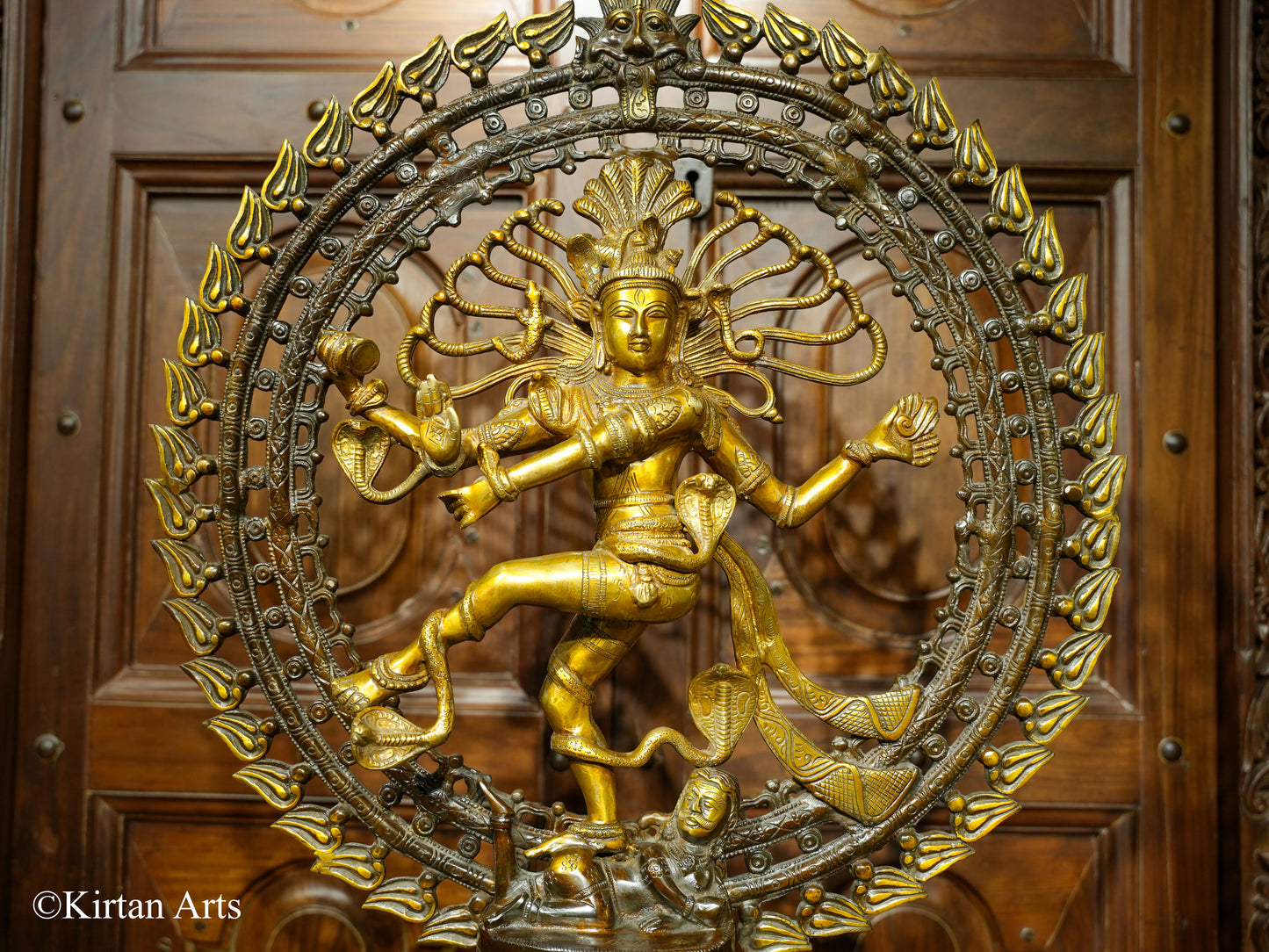 Brass Nataraj Idol Dual Tone Finish 26"
