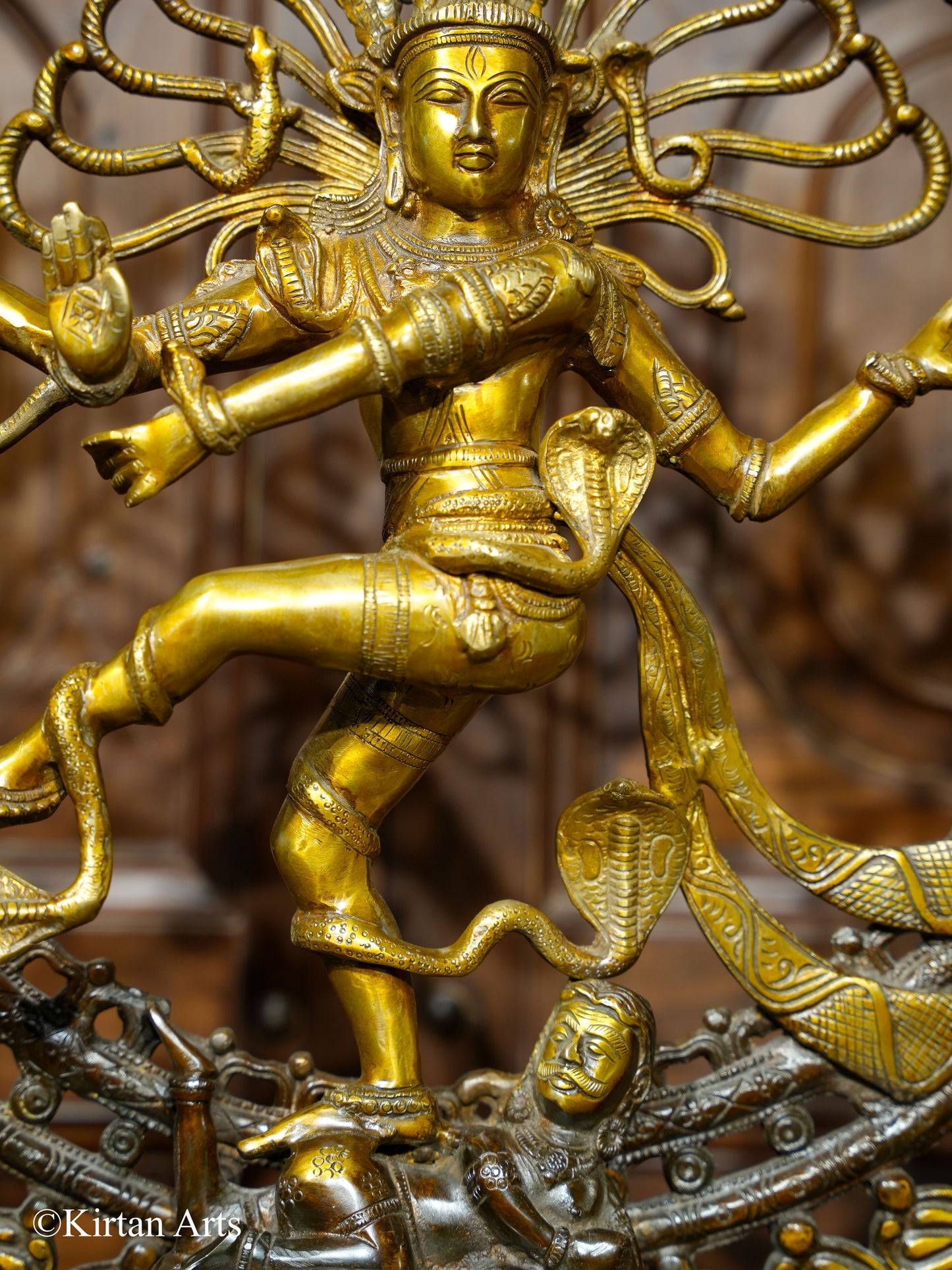 Brass Nataraj Idol Dual Tone Finish 26"