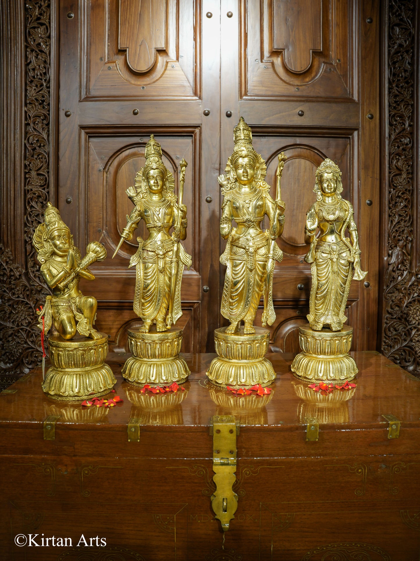 Brass Ram Darbar Set 23" Super Fine