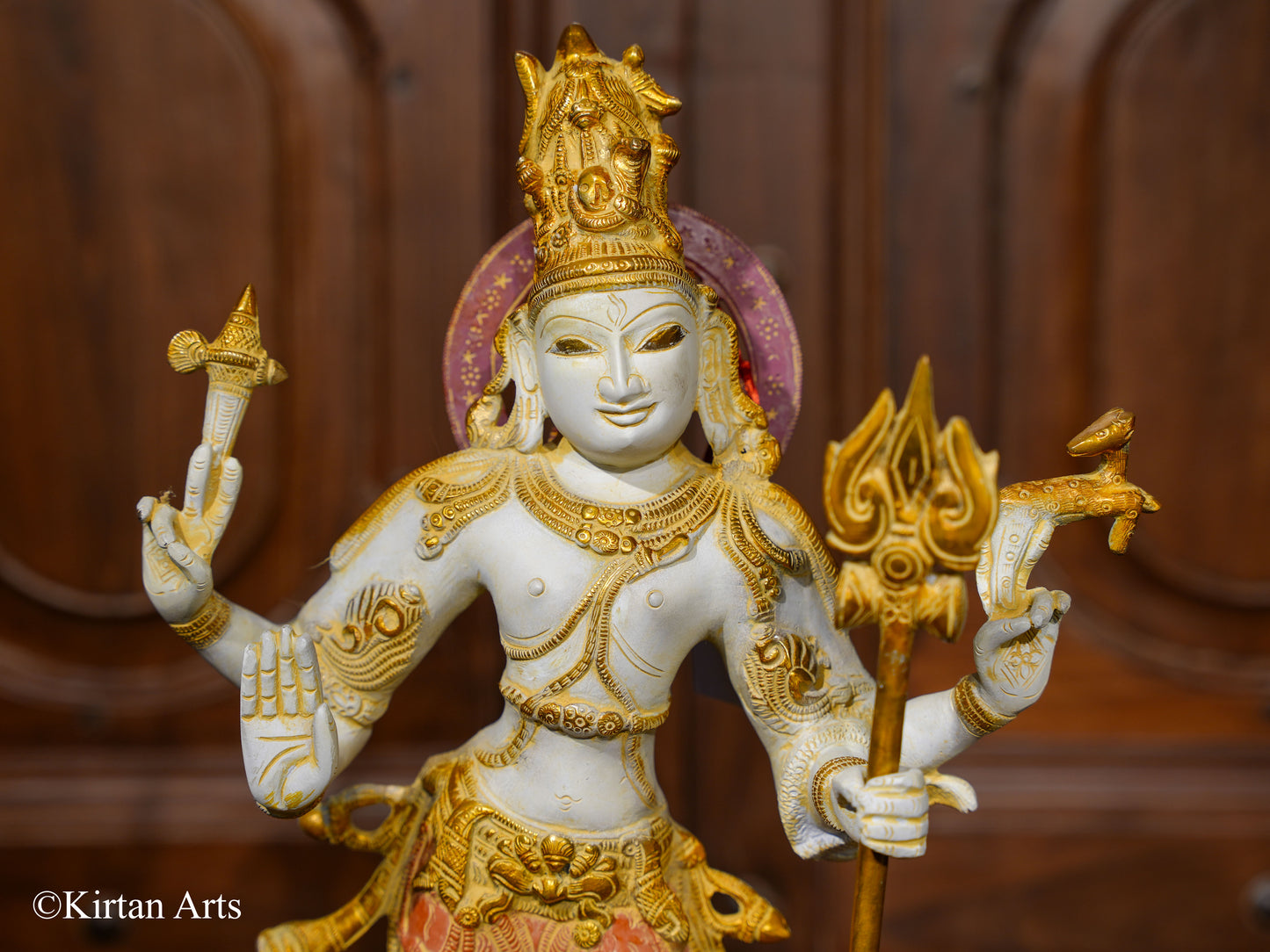 Brass Lord Shiva as Pashupatinath 21"