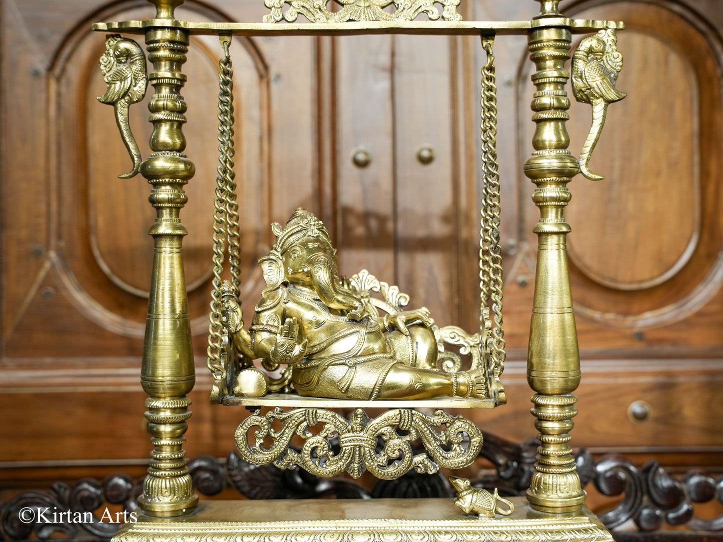 Bronze Lord Ganesha Jhula 19"