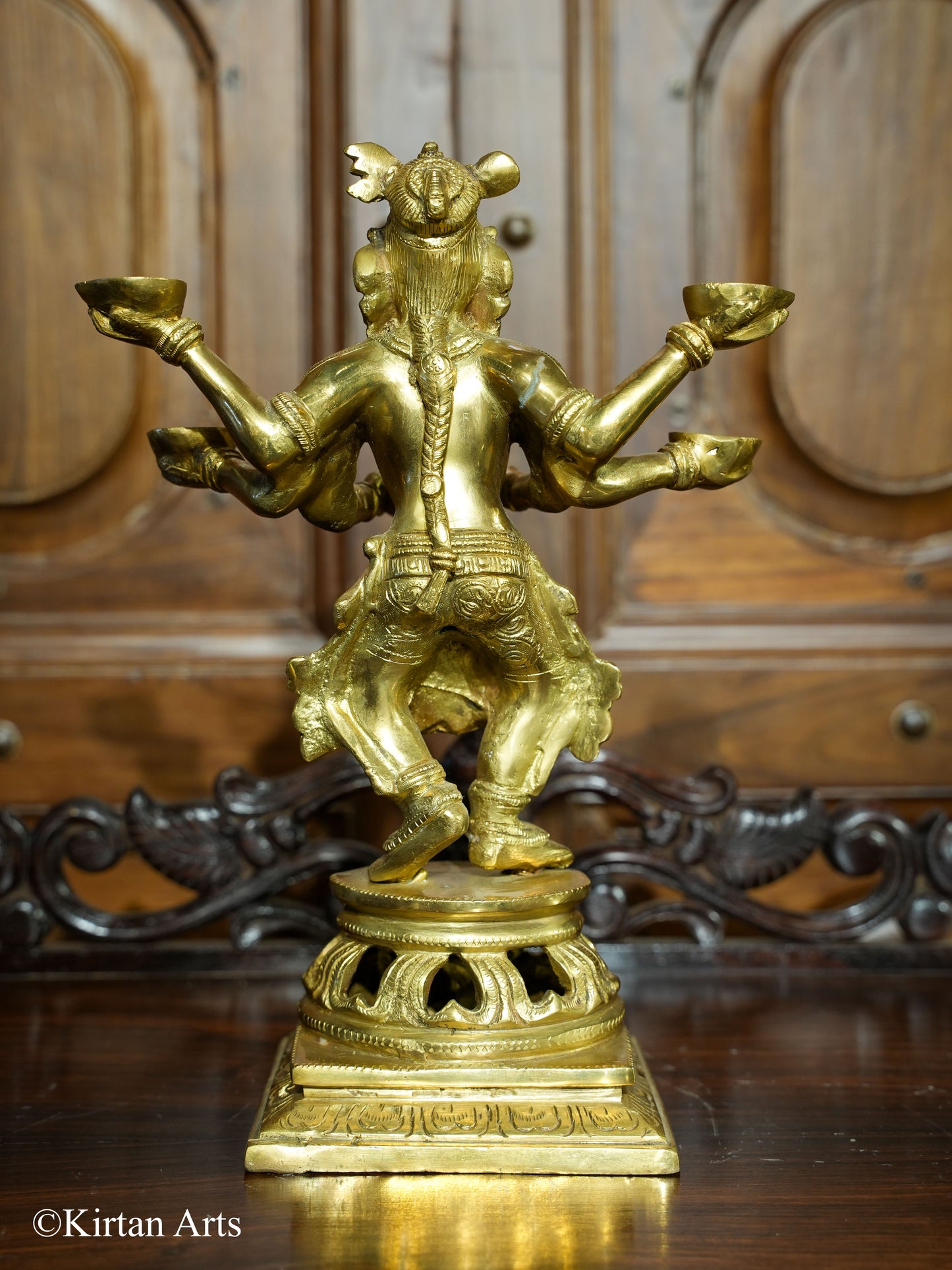 Brass Dancing Deep Lakshmi 5 Deepak 14"