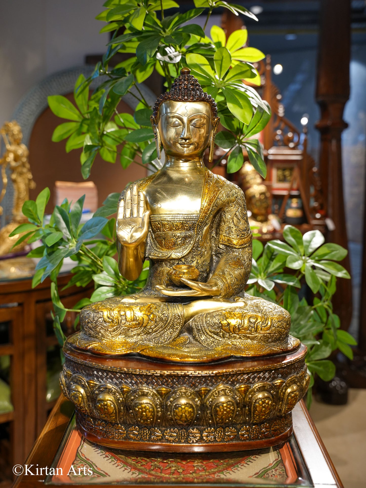 Brass Buddha Triple Color Finish 20"