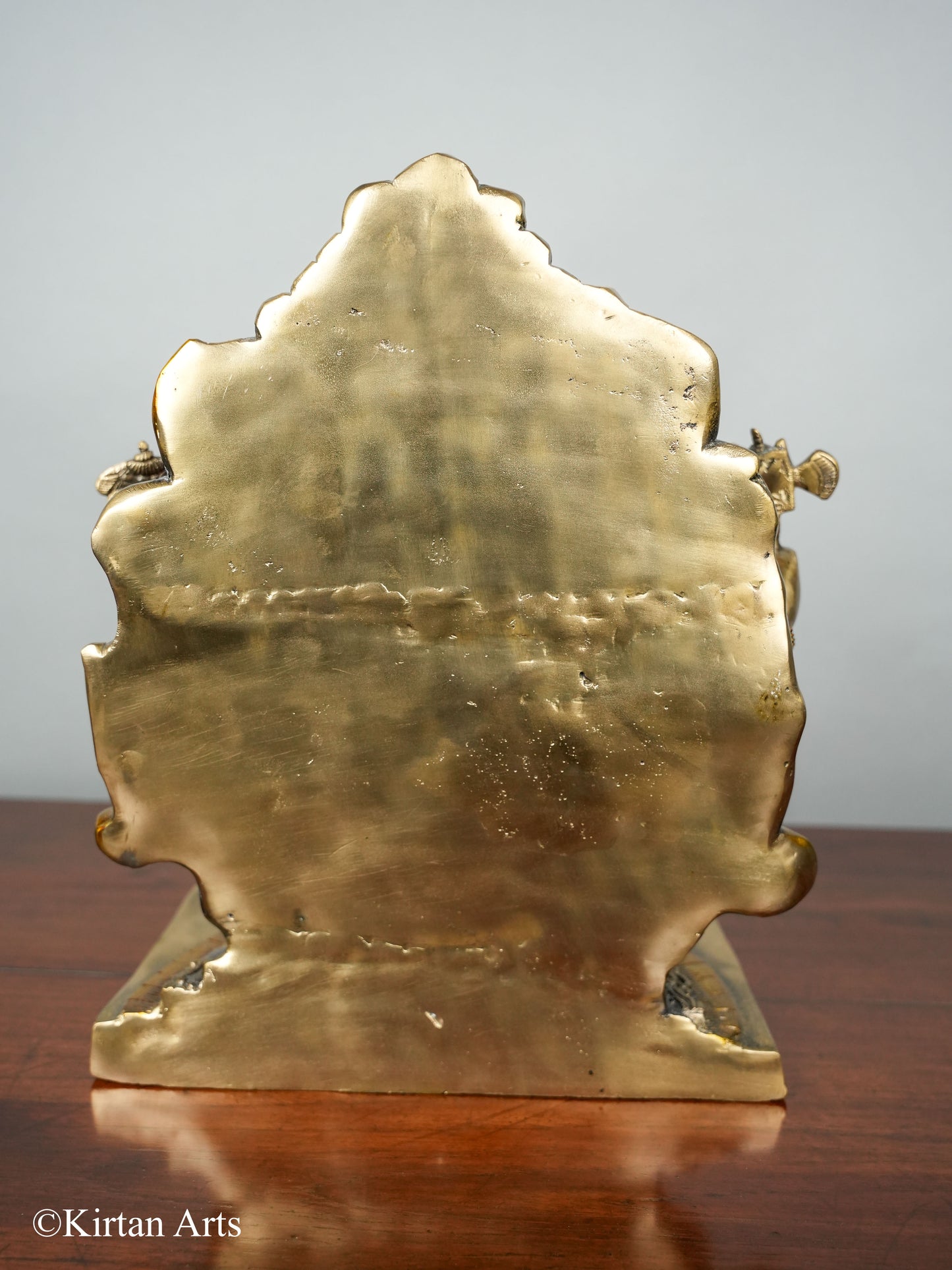 Brass Ganesha with Arch Triple Color 16.5"