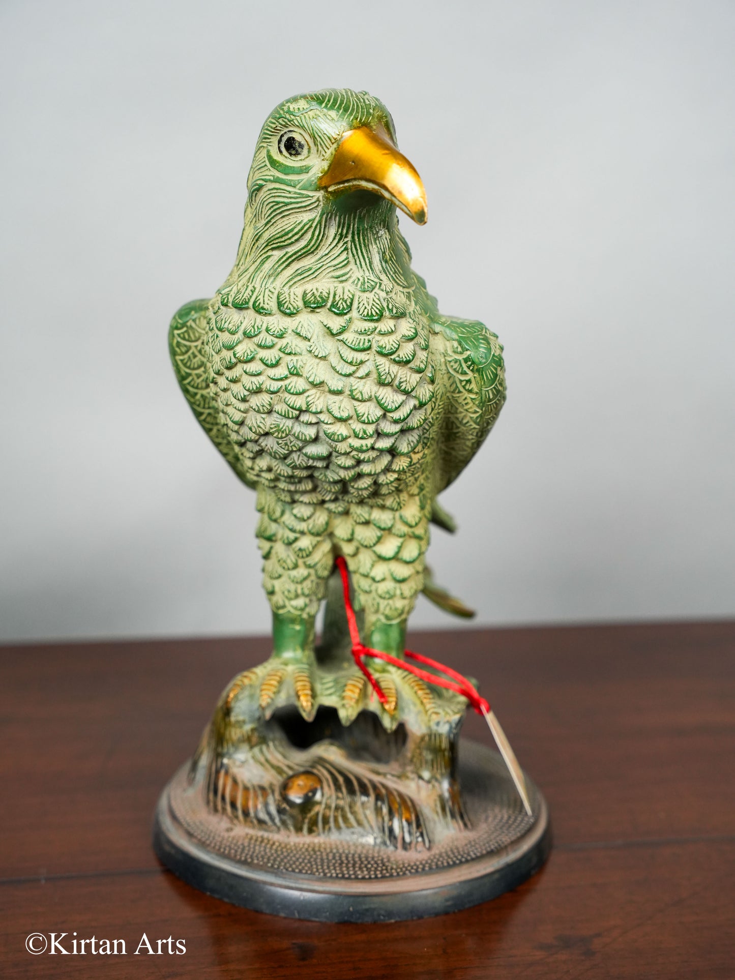 Brass Eagle Antique Green Finish 14"