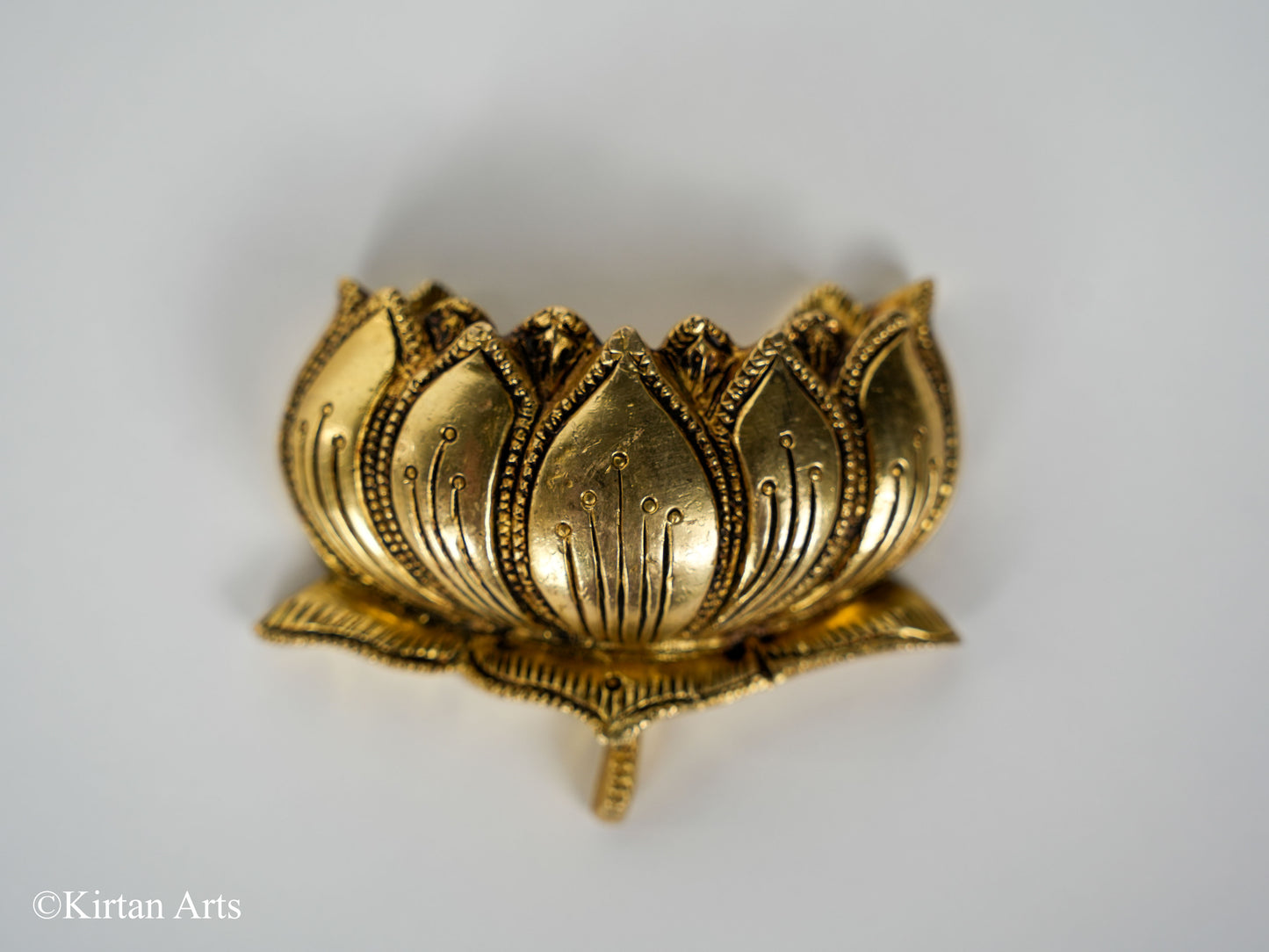 Brass Lotus Pair