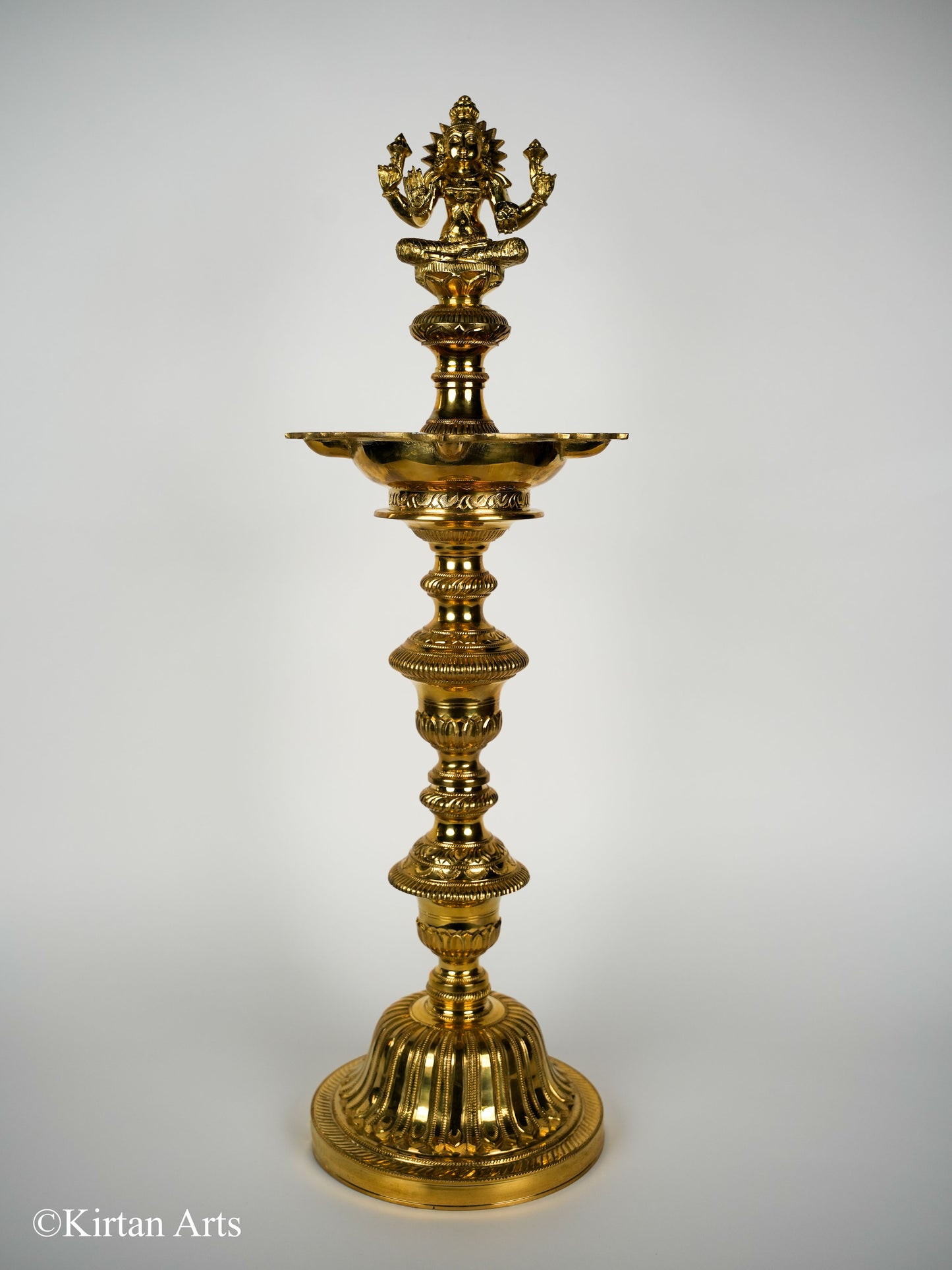 Bronze Lakshmi Lamp 29"
