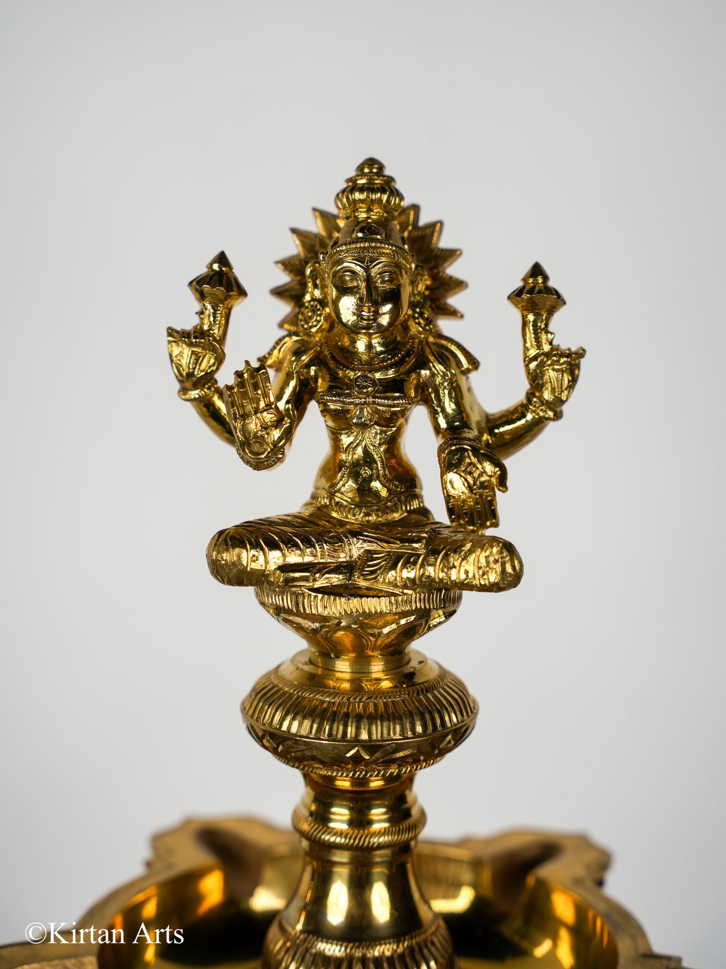Bronze Lakshmi Lamp 29"