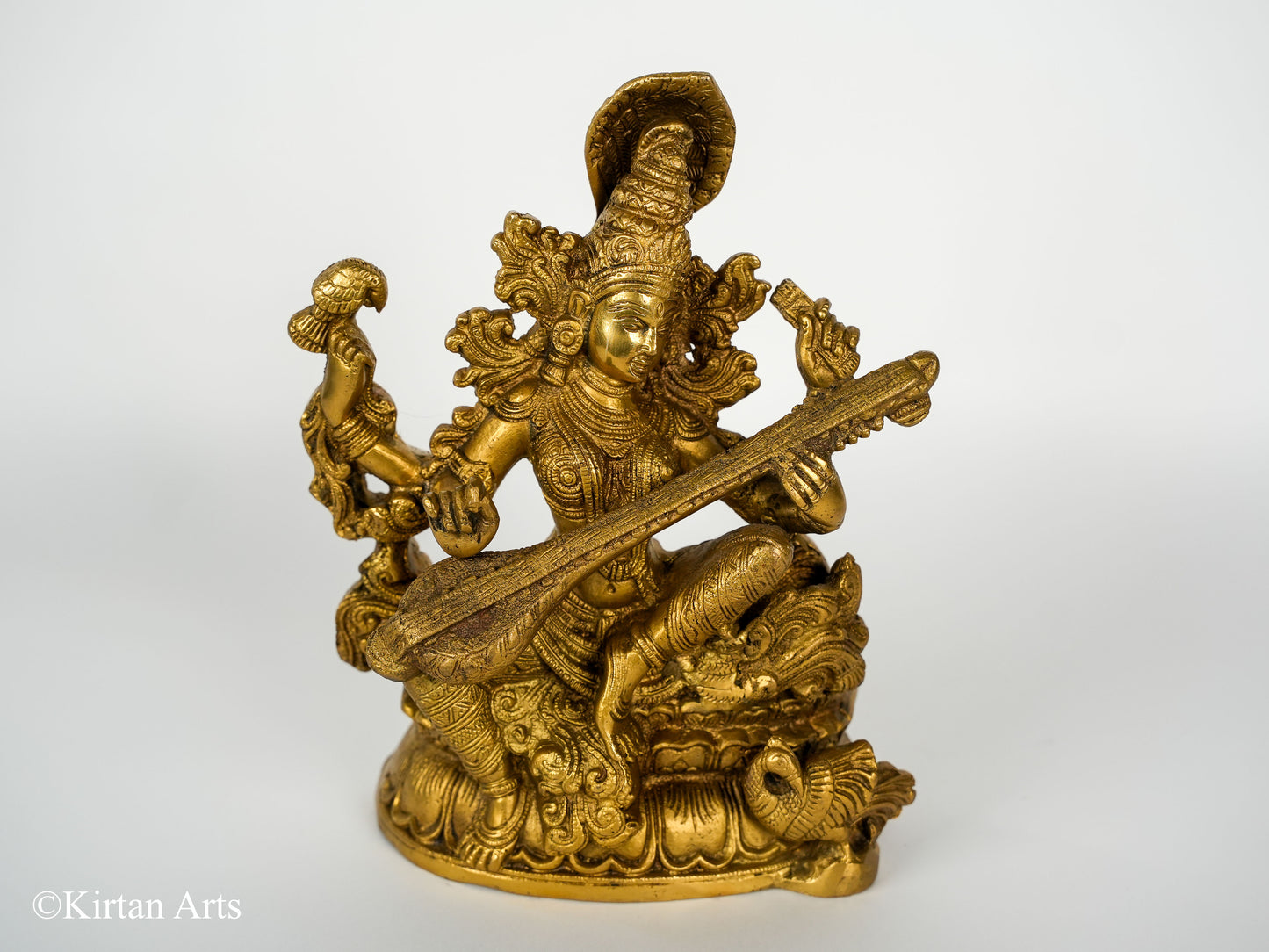 Brass Saraswati 11"