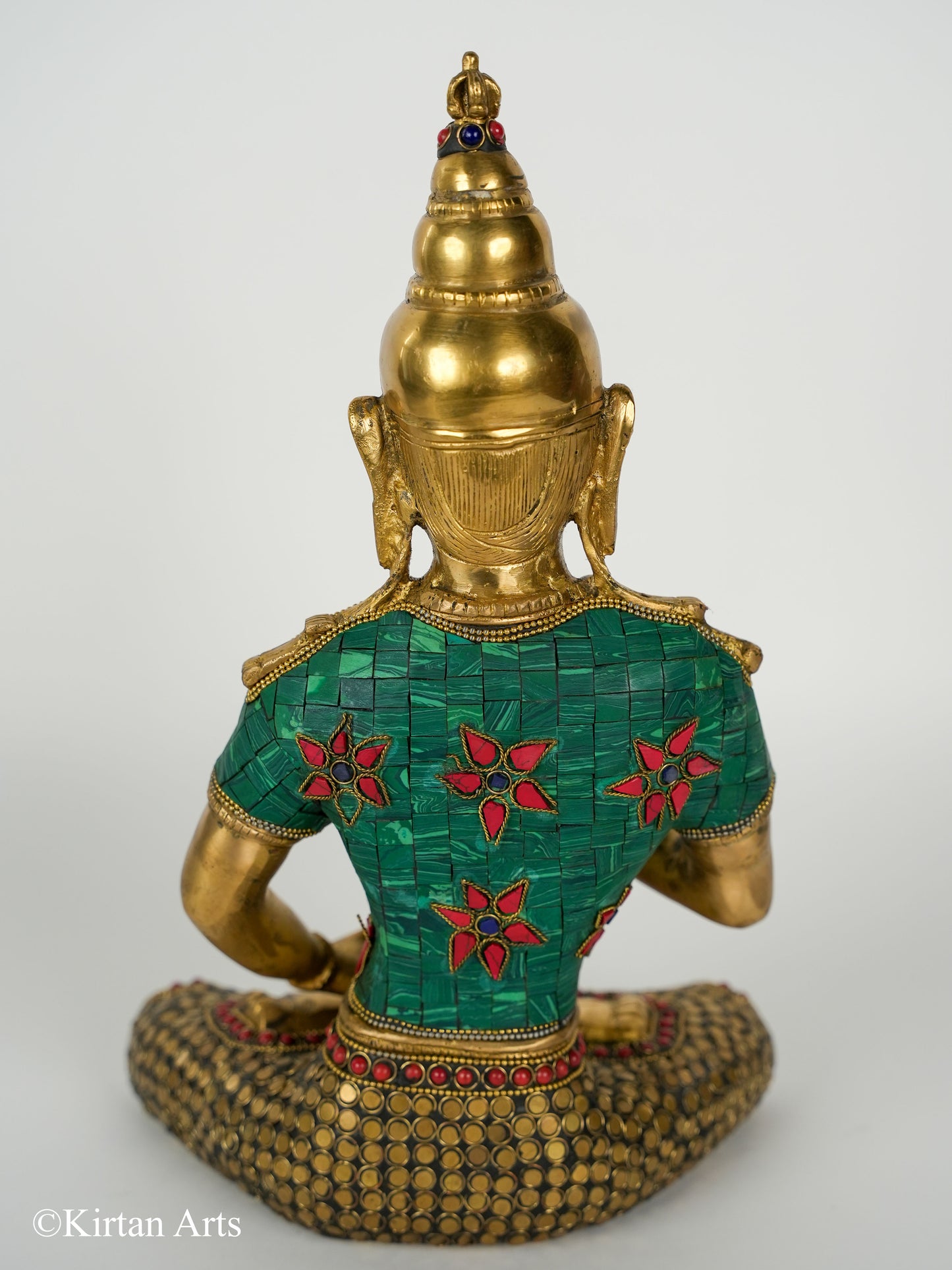 Brass Buddha Stonework 13"