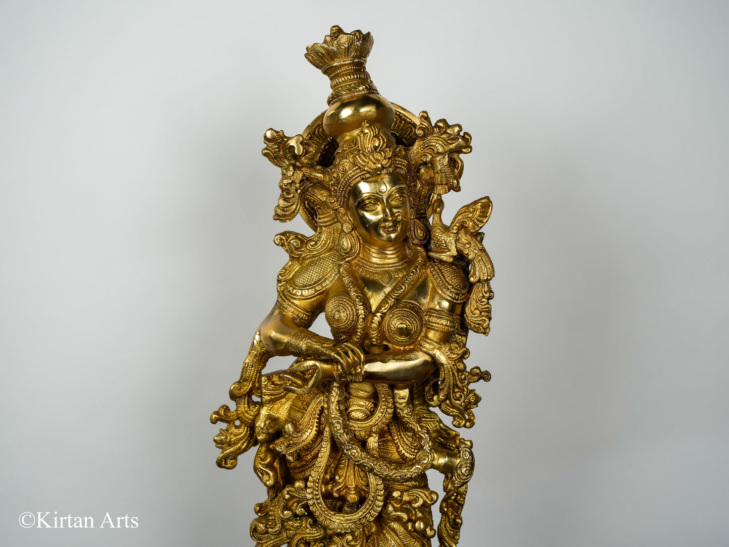 Pure Brass Superfine Radha Krishna Statue | 30" Pair