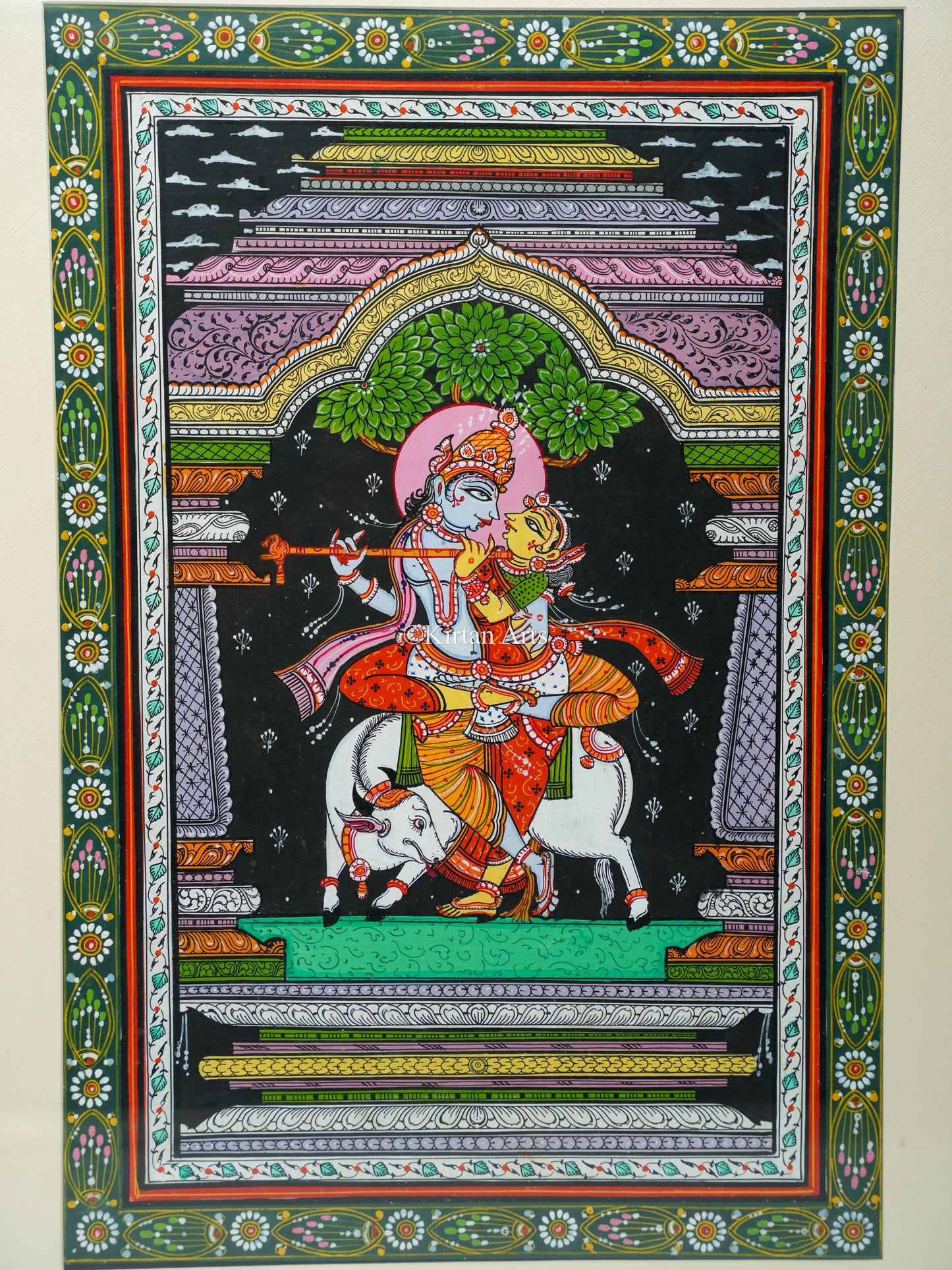 RadhaKrishna Pattachitra Painting 24x18