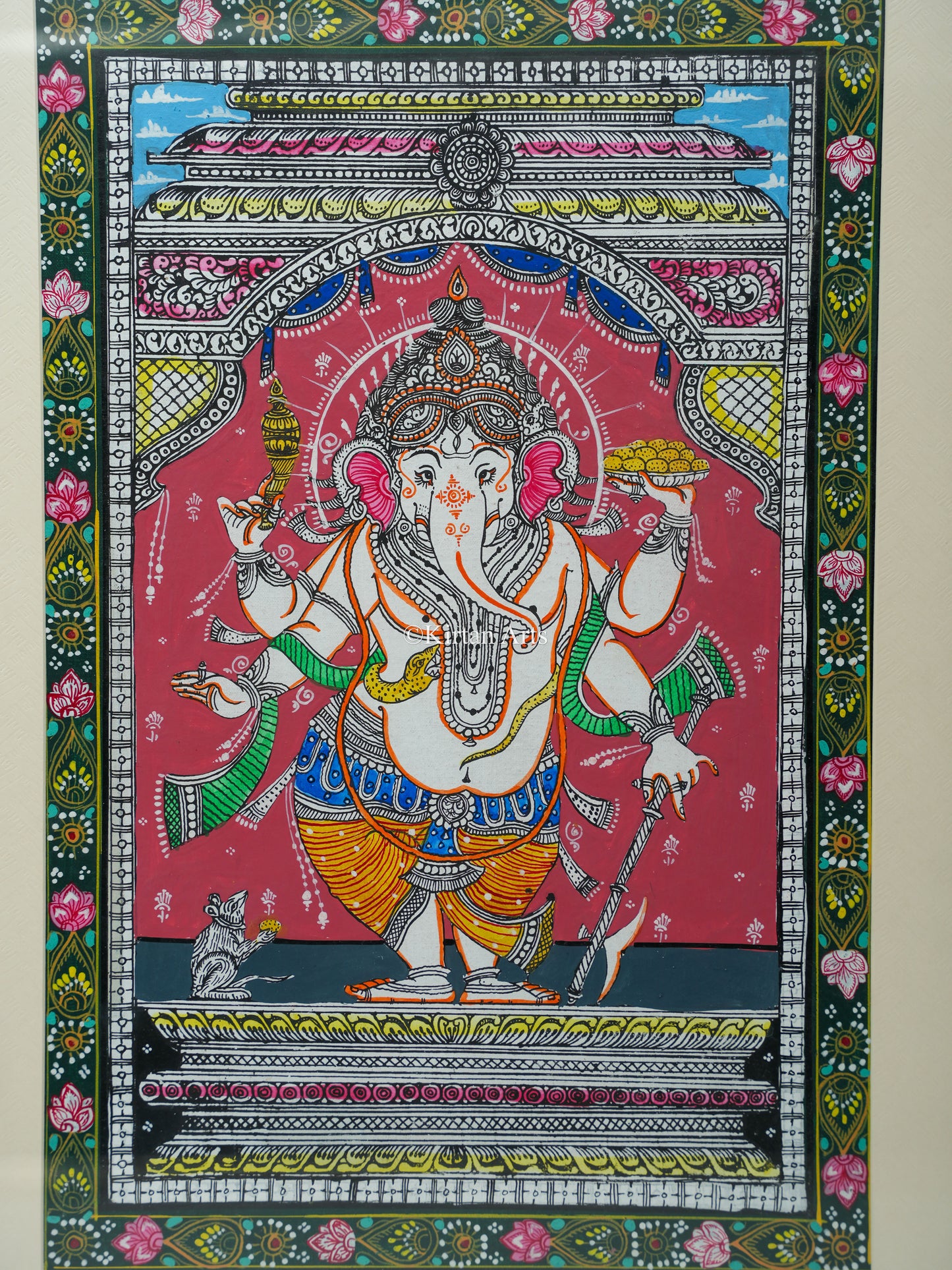 Lord Ganesha Pattachitra 24x18