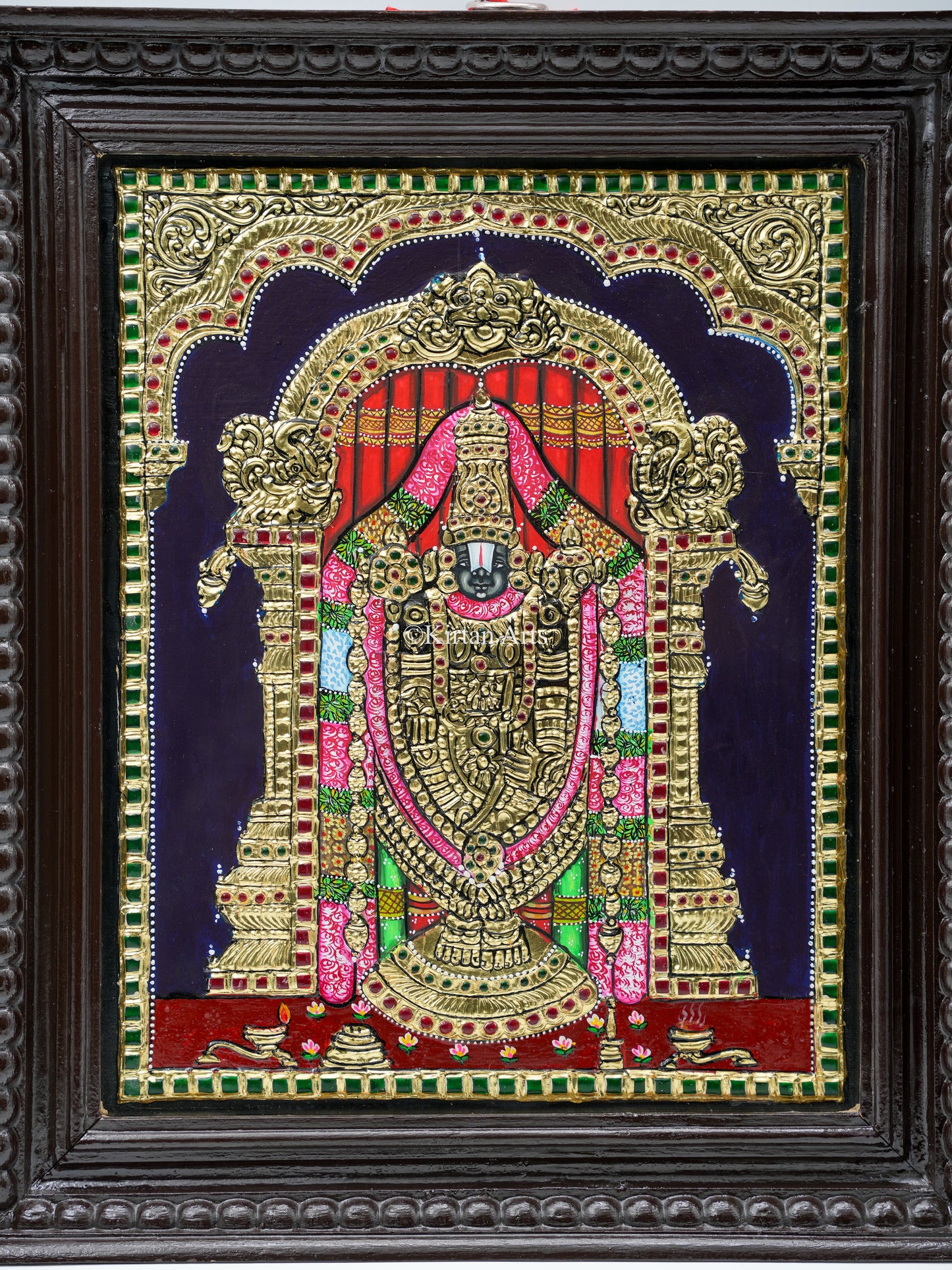Tirupati Balaji Tanjore Painting 18x15