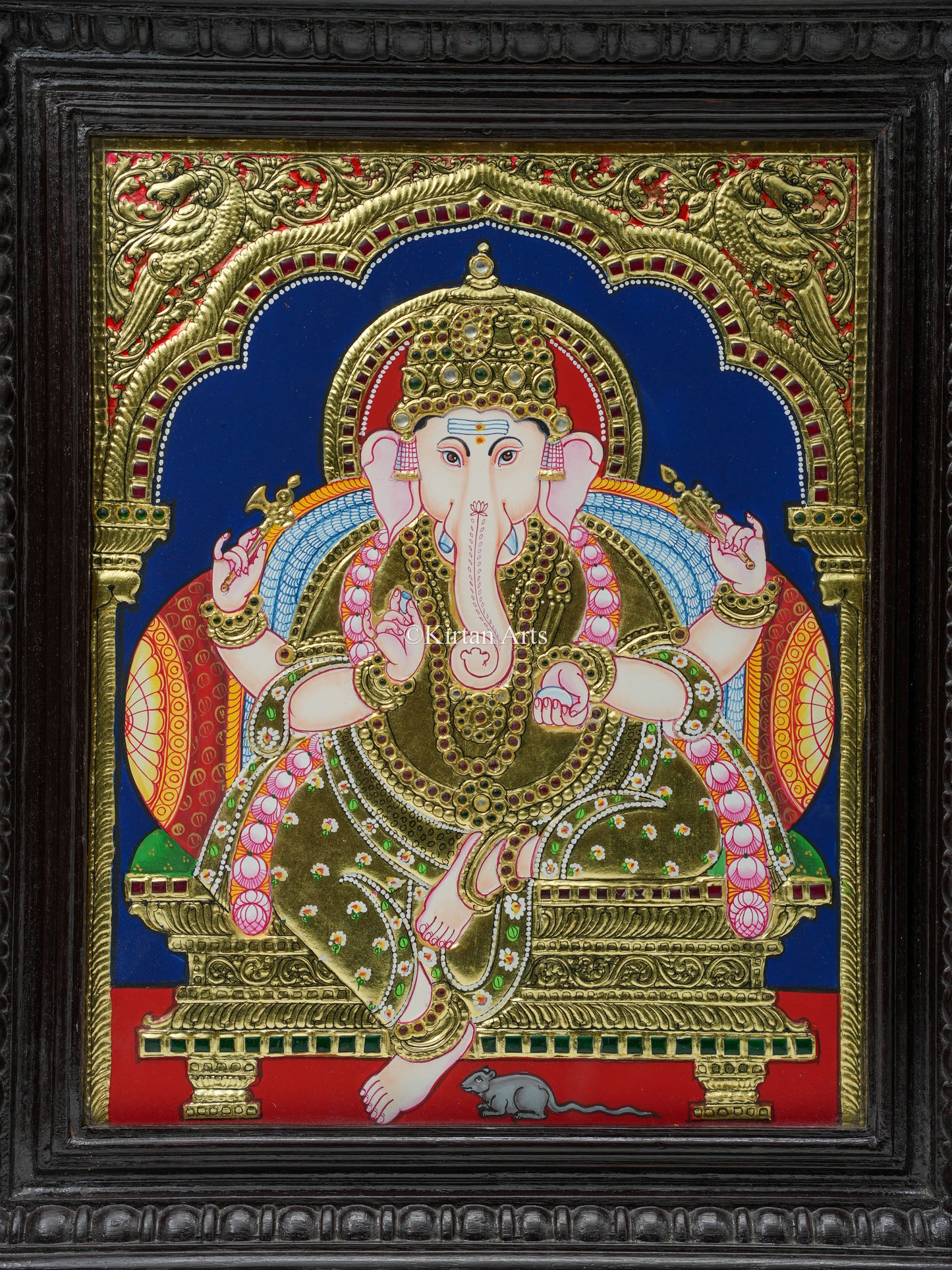 Lord Ganesha Tanjore Painting 18x15