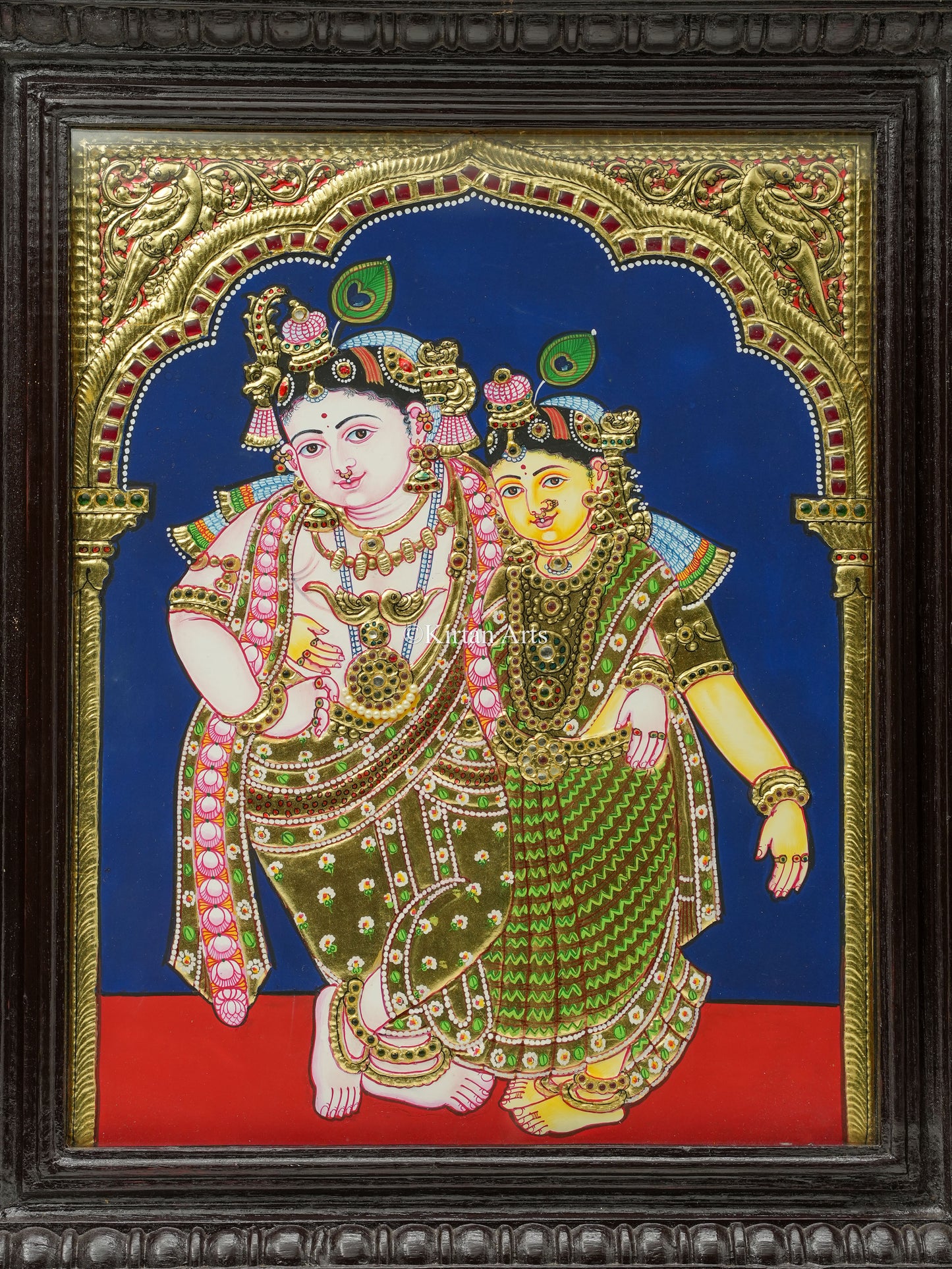RadhaKrishna Tanjore Painting 18x15