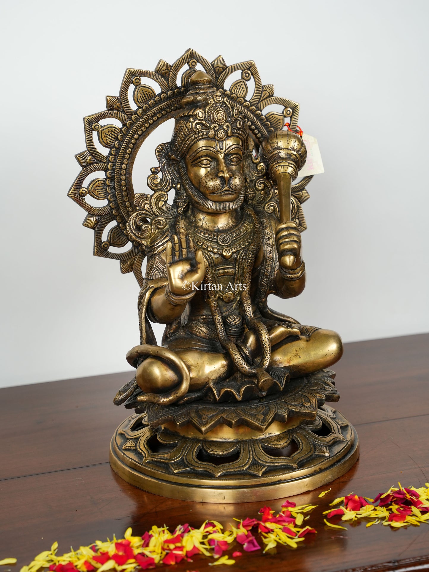Brass Lord Hanuman | 17" | Antique Finish