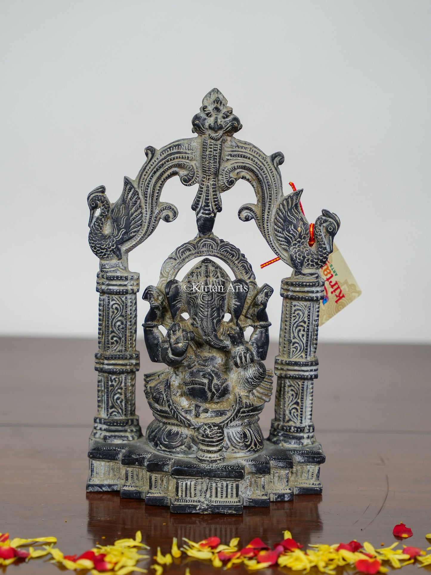 Brass Ganesha | 10" | Stone Finish