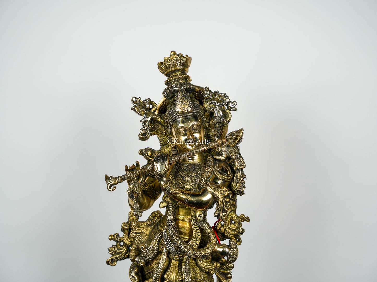 Brass Lord Krishna with Flute | 30" | Antique Brass Finish