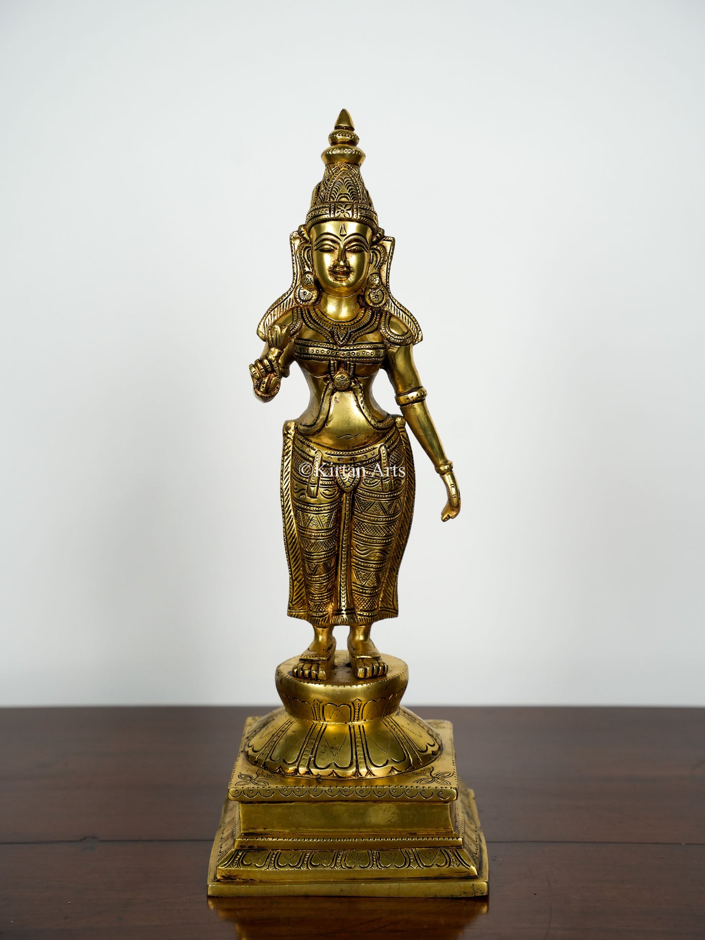 Brass Lord Vishnu with Sridevi and Bhudevi | Set of 3 | 23"