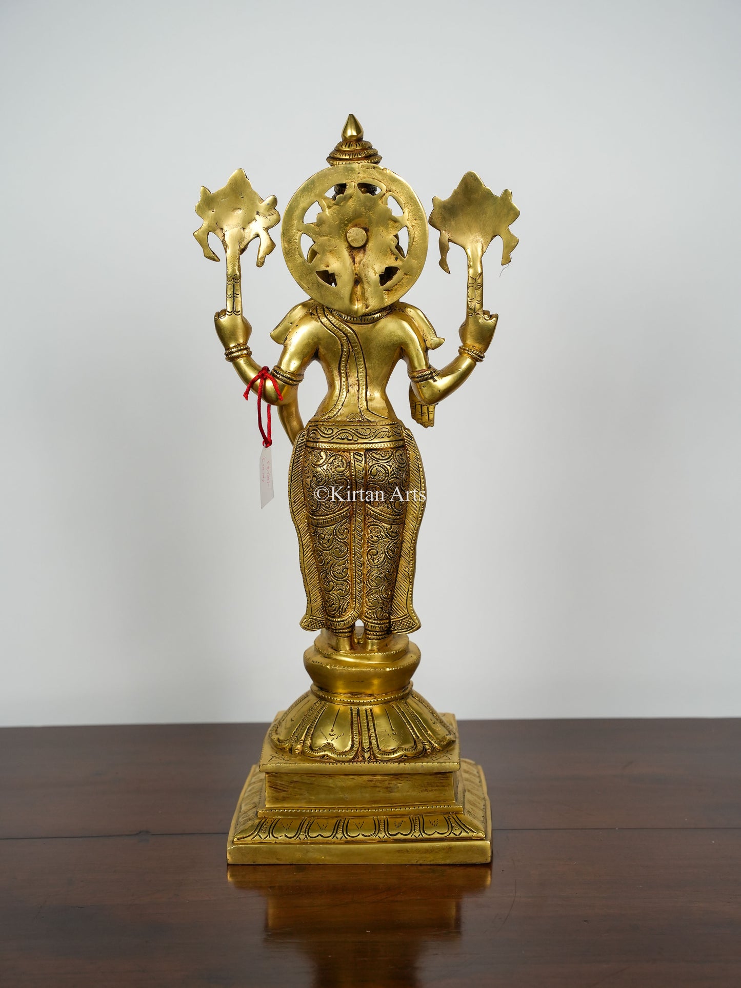 Brass Lord Vishnu with Sridevi and Bhudevi | Set of 3 | 23"