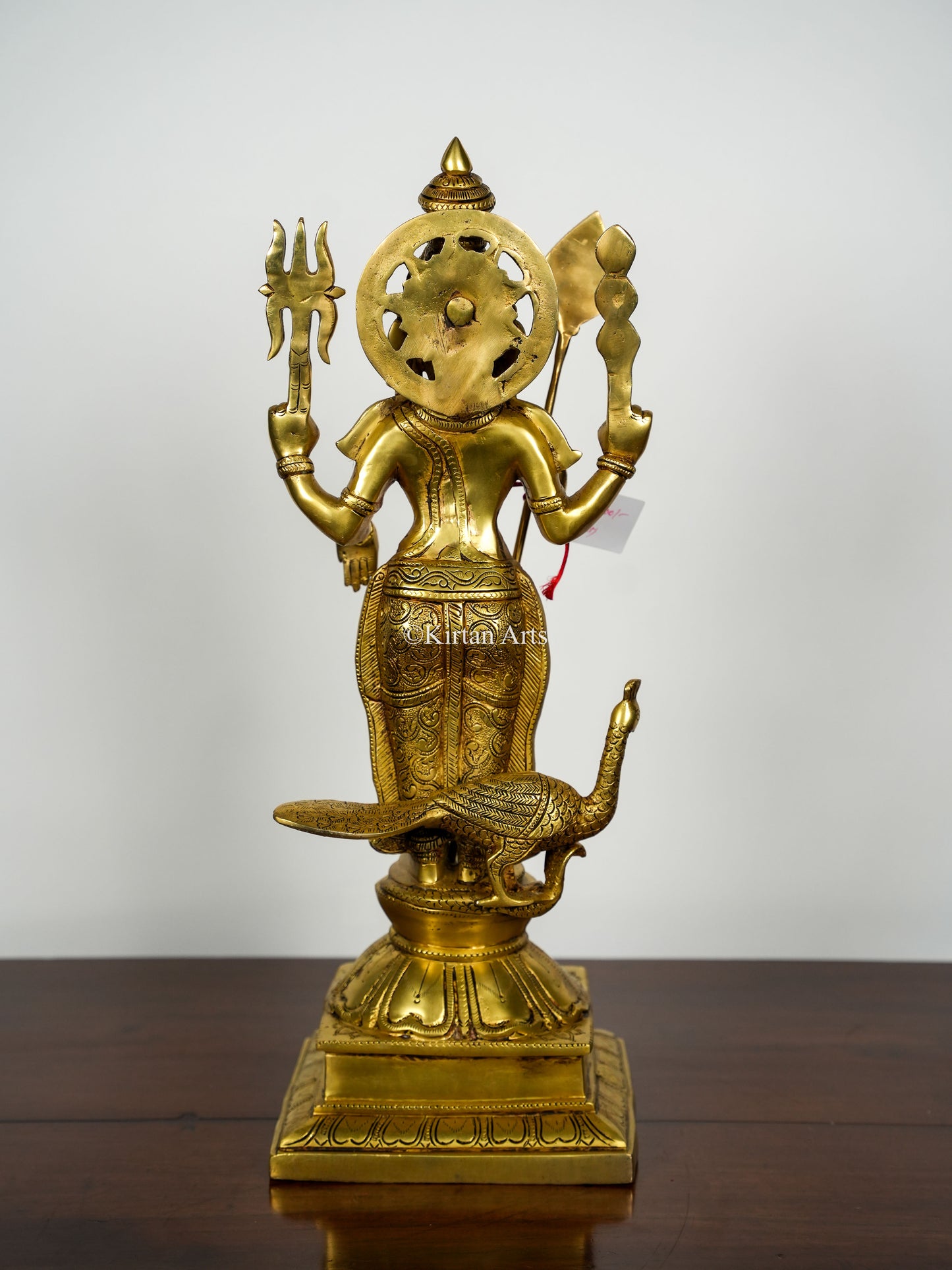 Brass Lord Murugan with Valli and Deviyani | Set of 3 | 23"