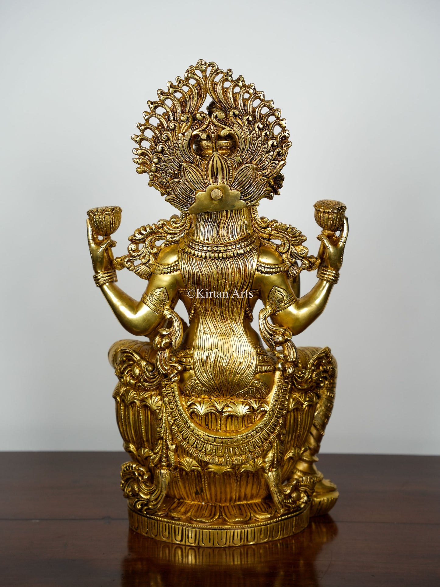 Majestic Goddess Lakshmi Brass Statue | Super Fine | 25"