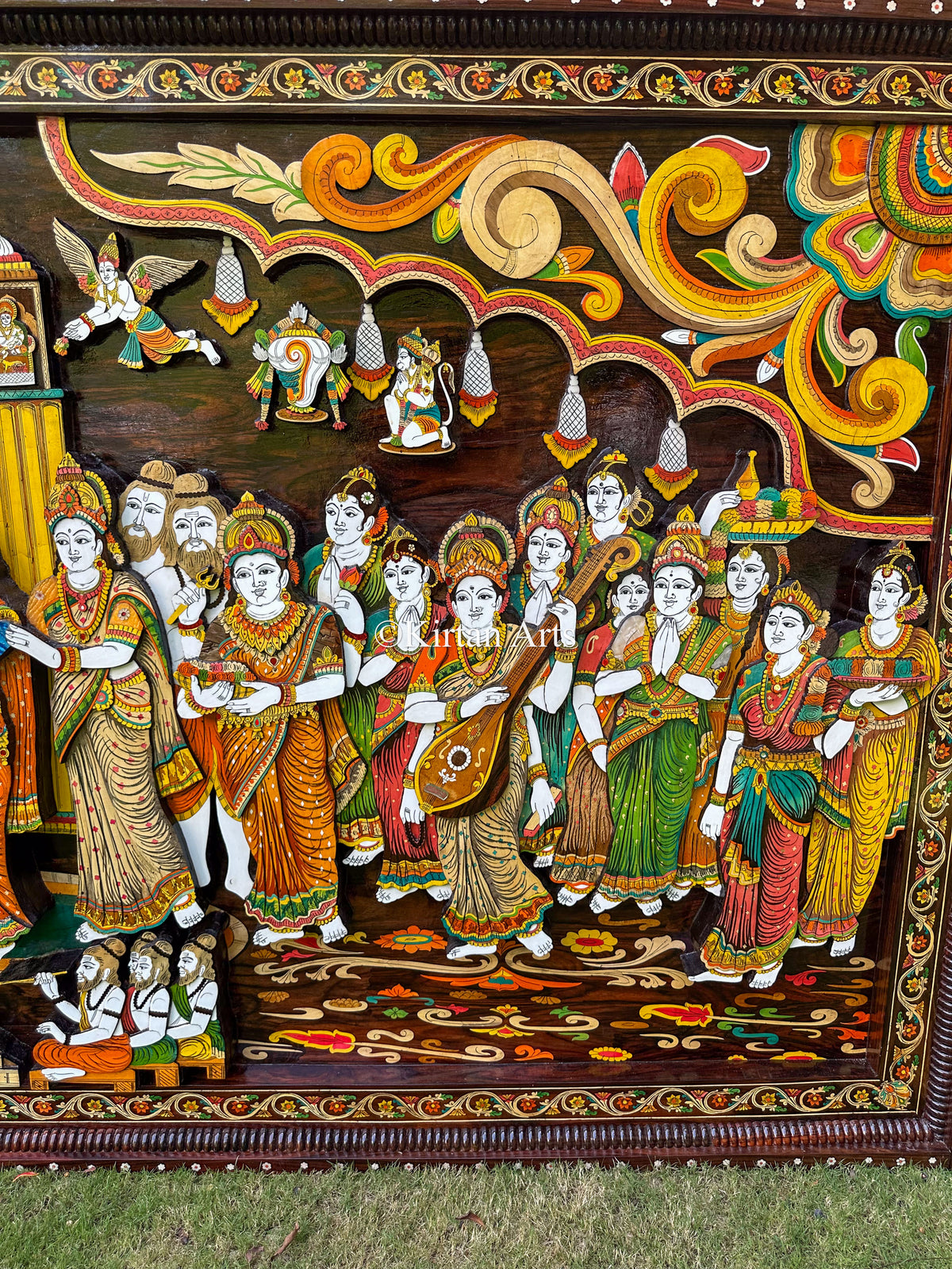 Majestic Rosewood Srinivasa Kalyanam Panel 10x5 ft