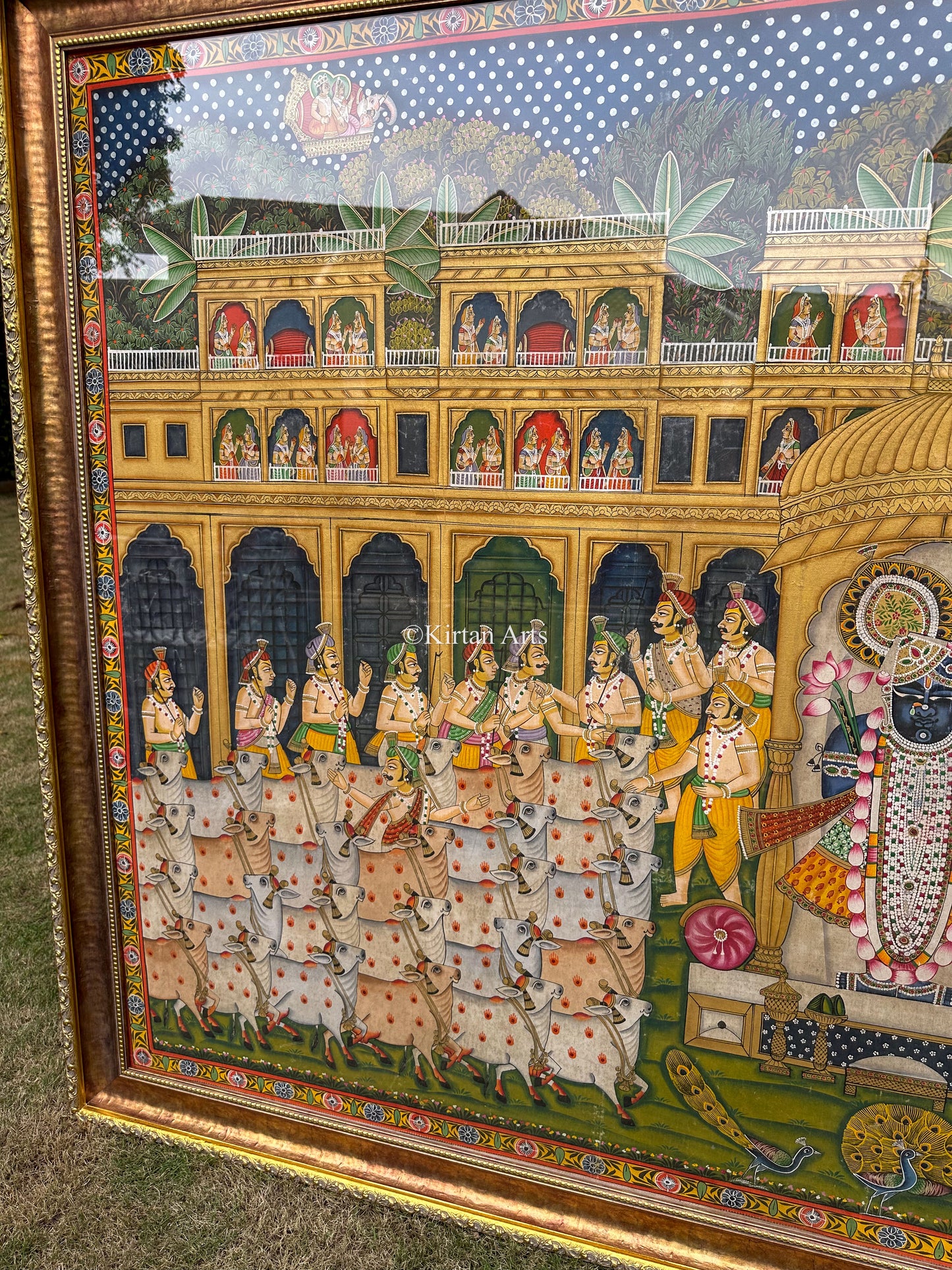 Shrinathji Pichwai Royal Court | 6x4 ft | Framed