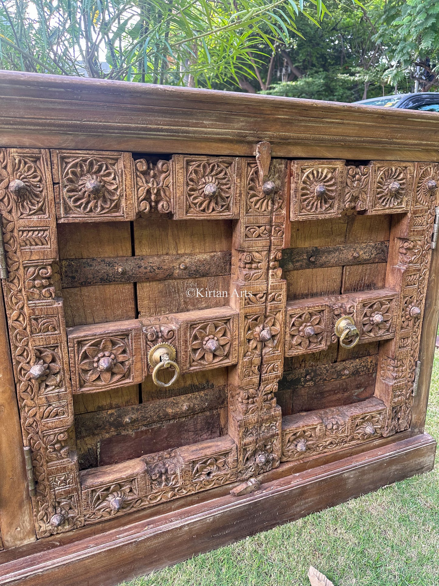 Vintage Sideboard | Brass Fittings | 7ft