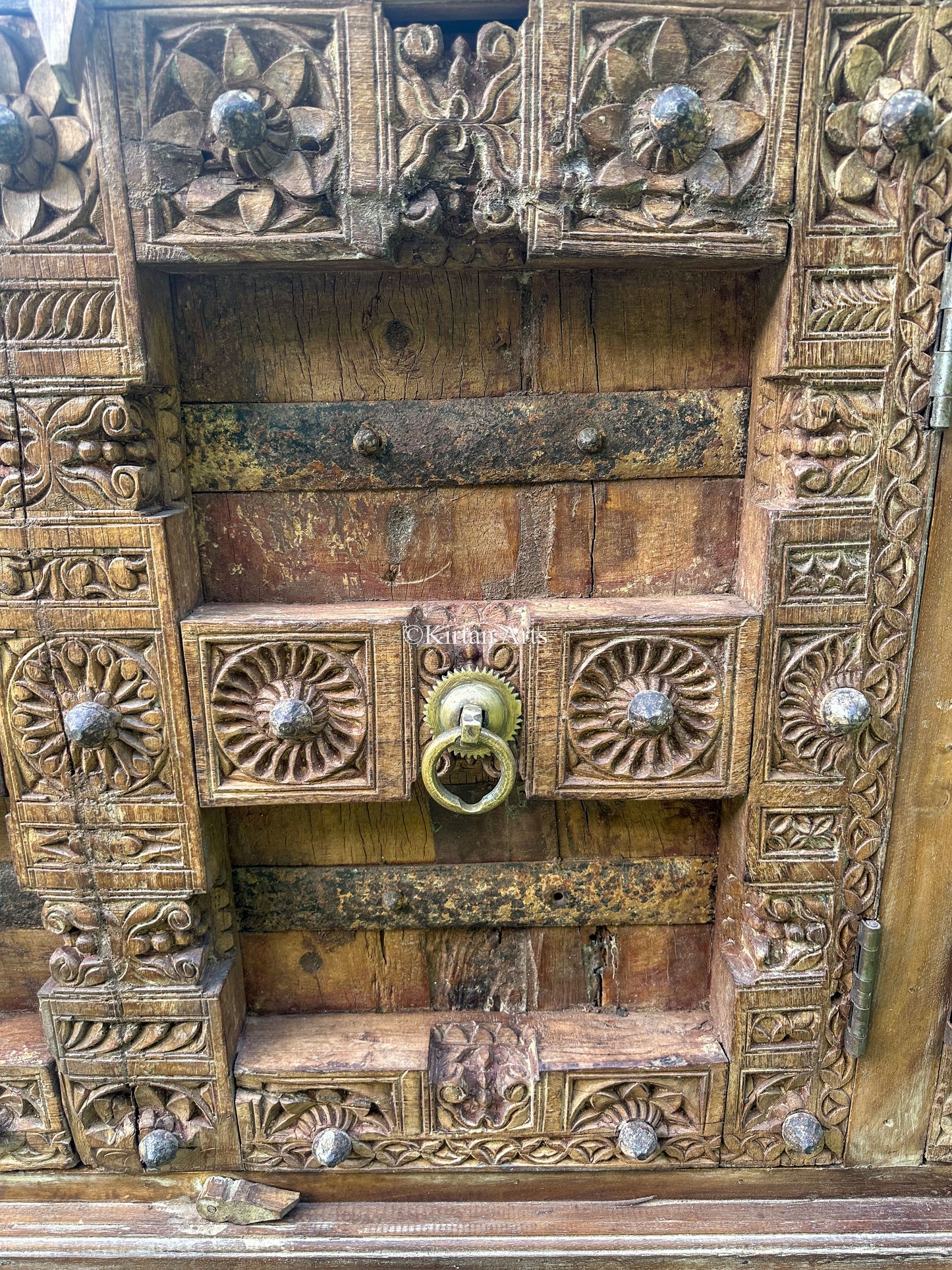 Vintage Sideboard | Brass Fittings | 7ft