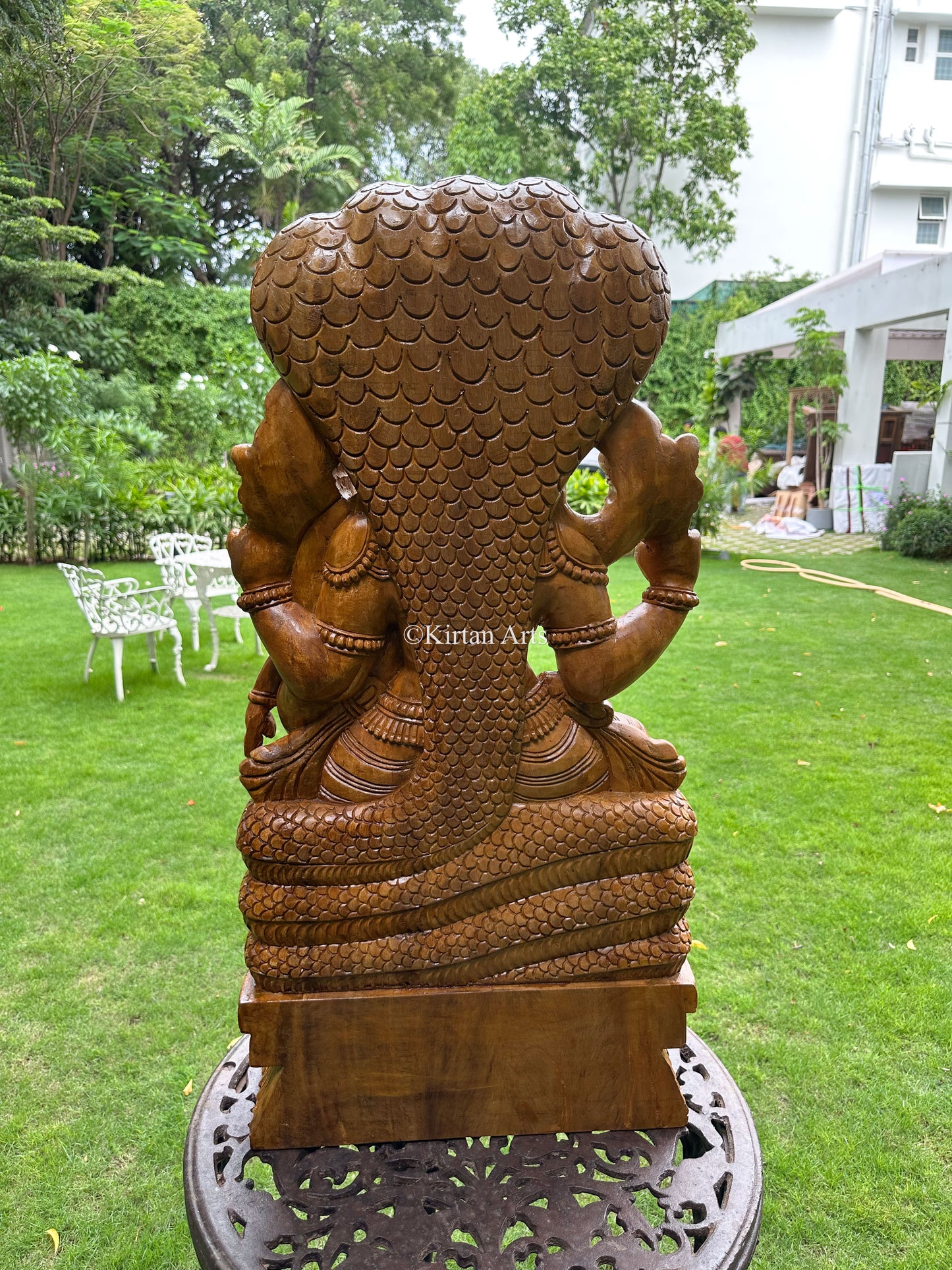 Lakshmi Narasimha Wood Carved Idol | 3ft |