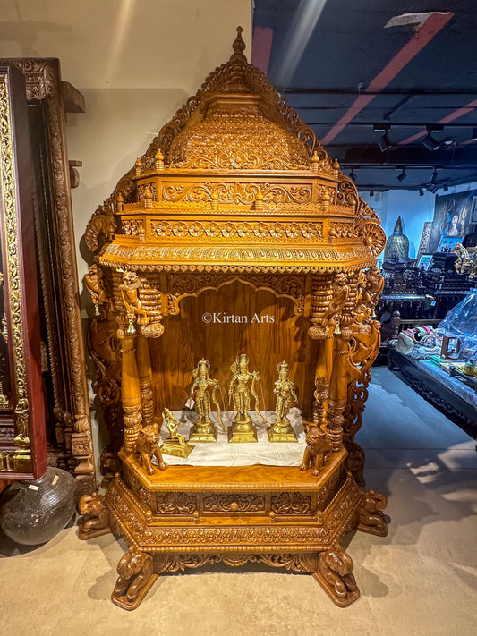 Teakwood Carved Mandir 96"