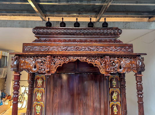 Large Dasavtar Rosewood Mandir | Carving Work | 9ft