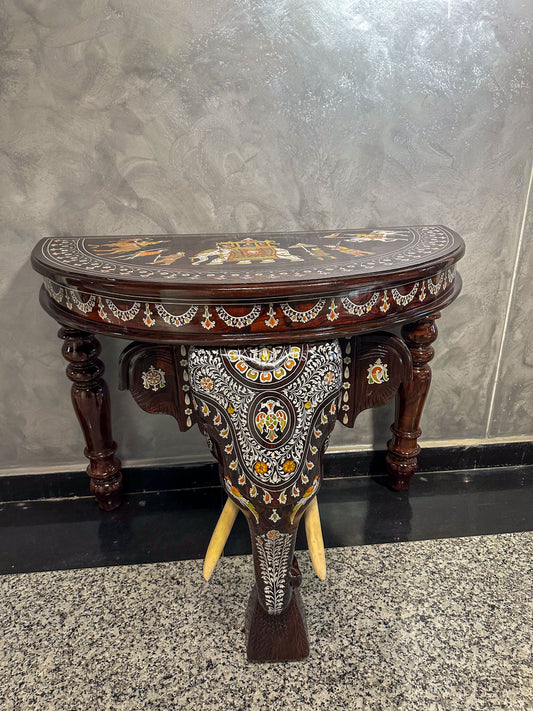 Rosewood Elephant Console | Large Size | 30"