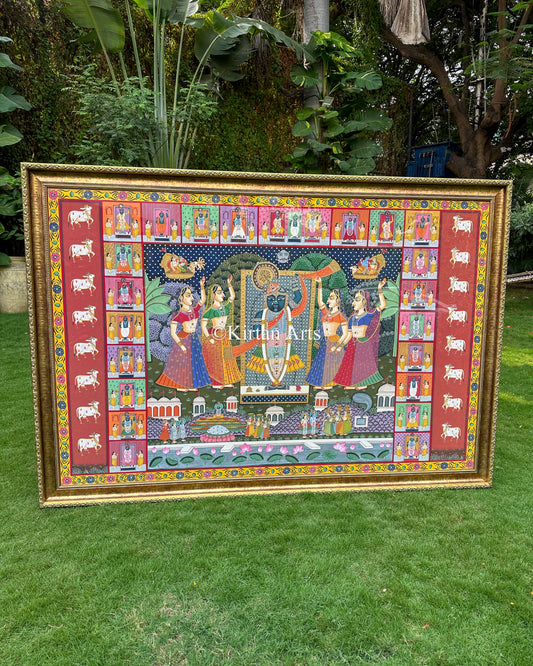 Shrinathji Pichwai 6x4 ft | Landscape Orientation