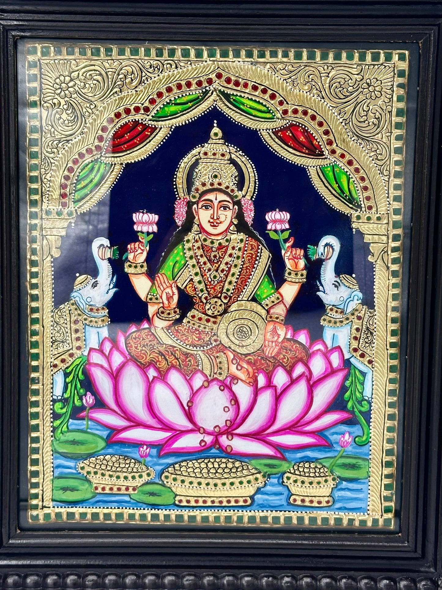 GajaLakshmi Tanjore 15x18