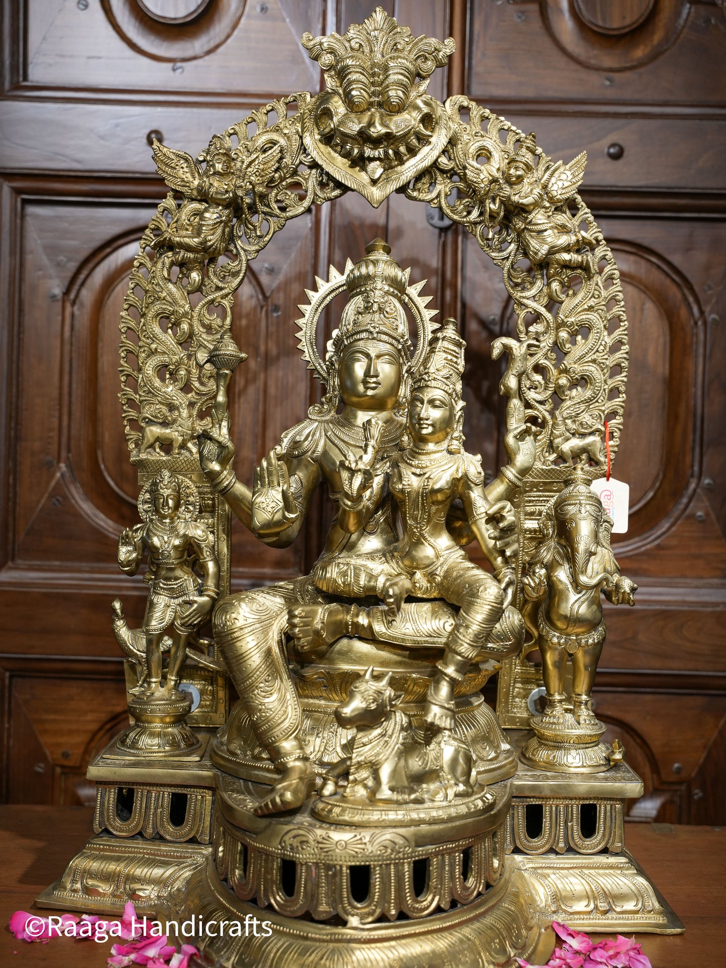 Bronze Fine Carved Shiv Parivar 30"
