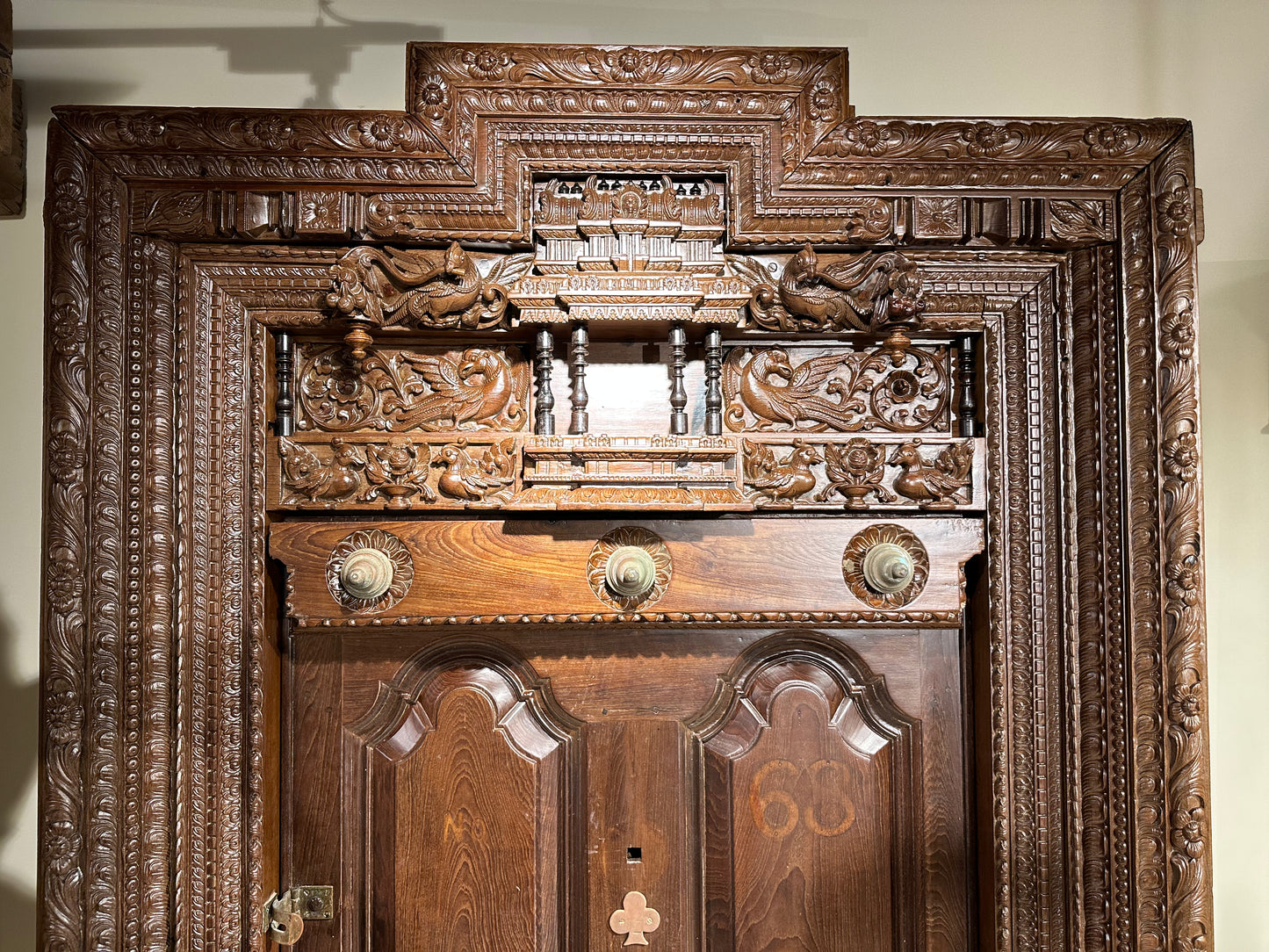 Teakwood Antique Chettinad Door