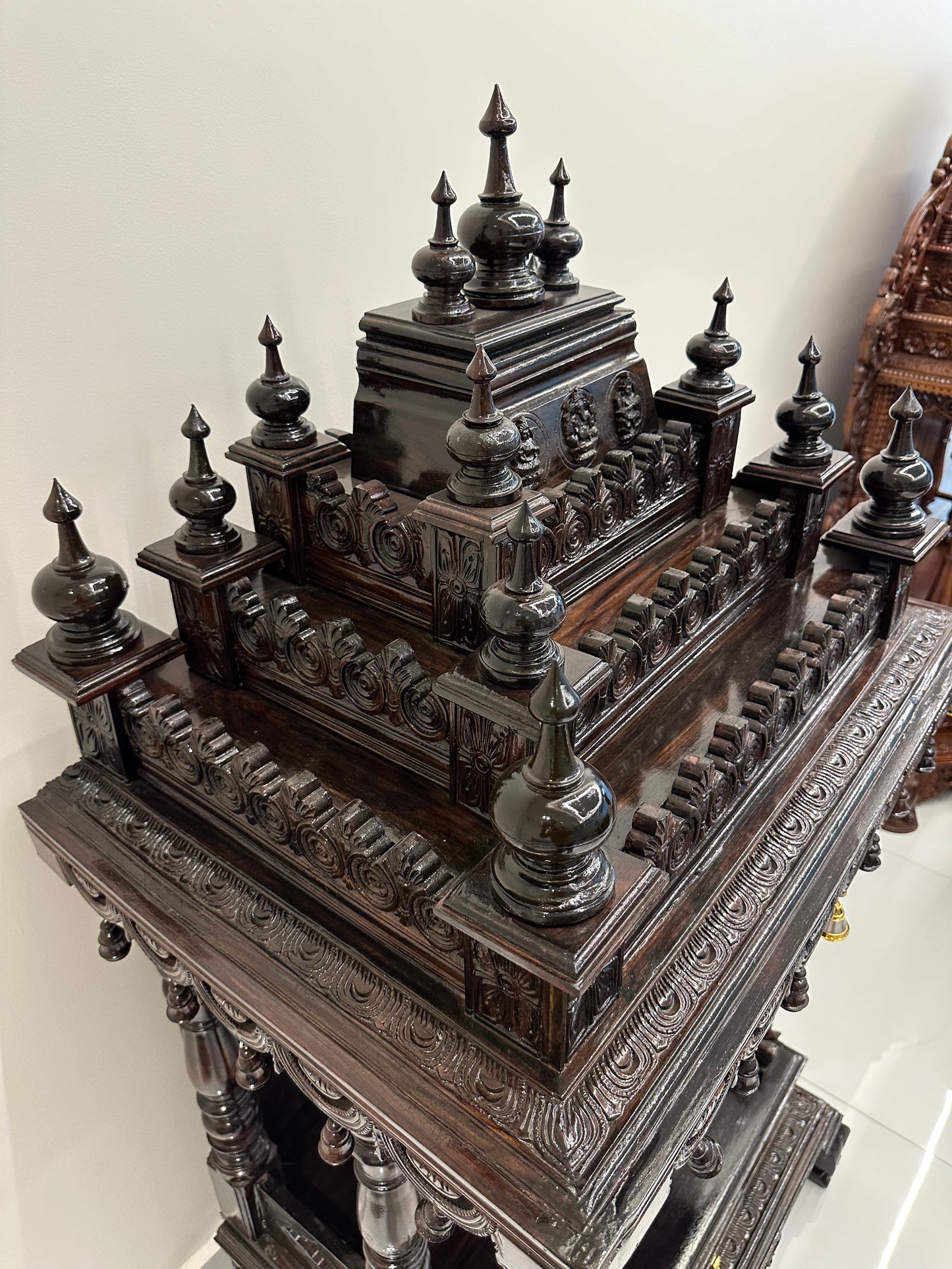 Rosewood Mandir Carved 54"