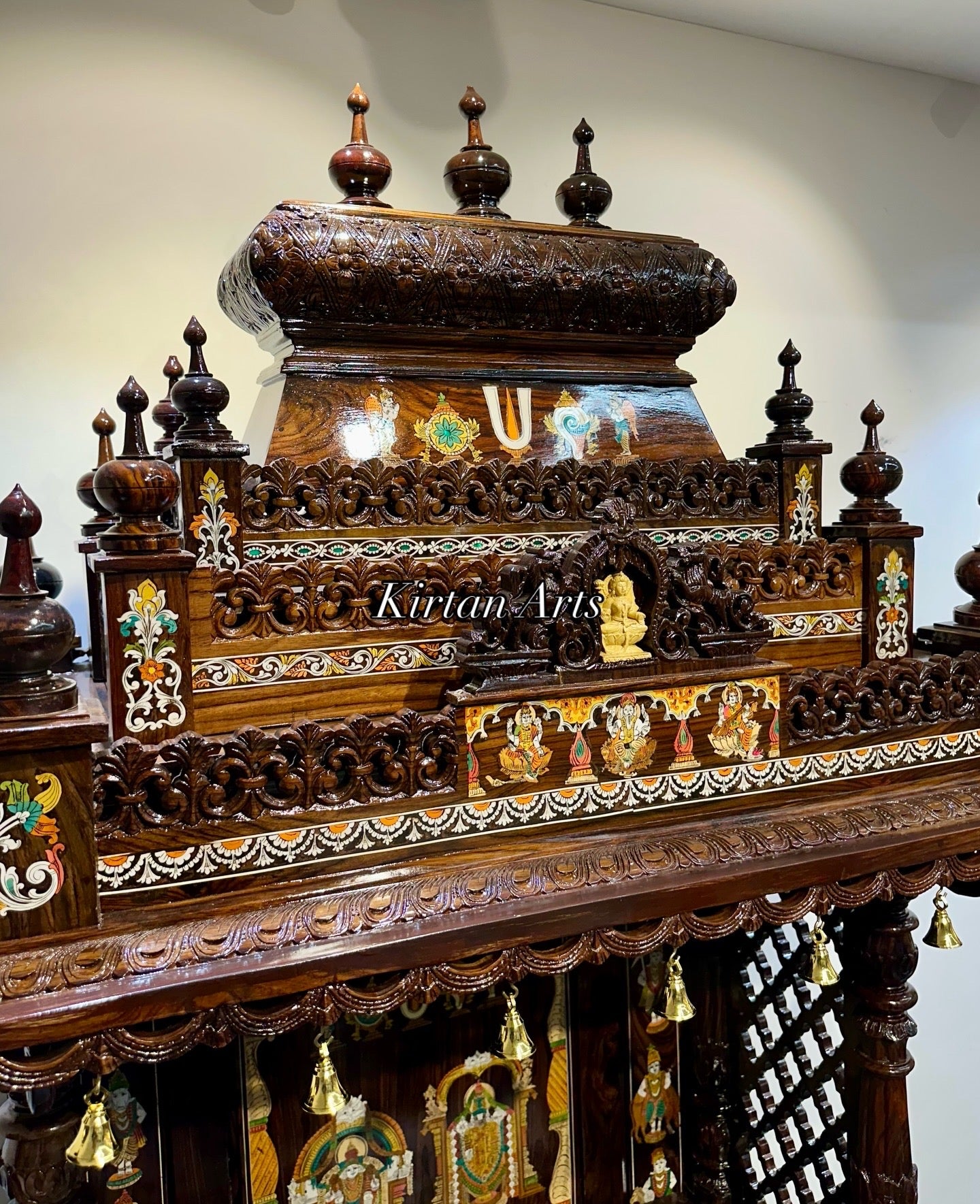 7-Foot Grand Rosewood Pooja Mandir