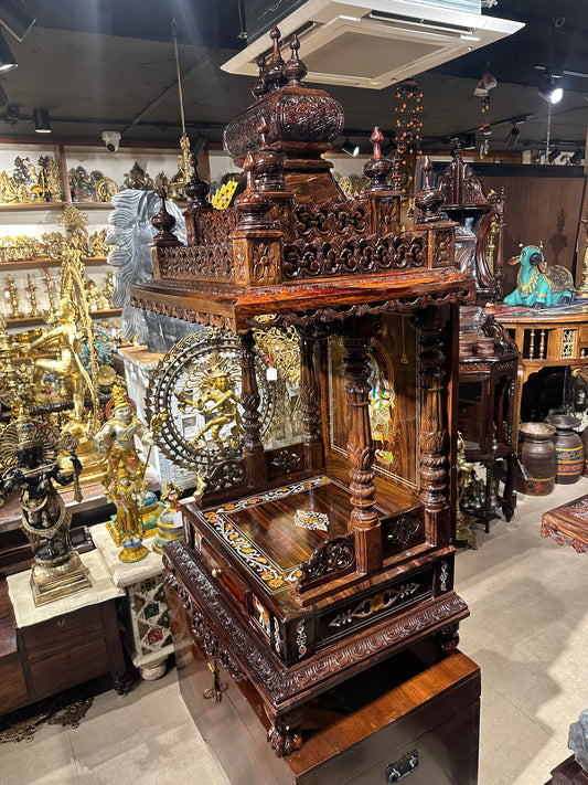 Rosewood Puja Mandir 24x18 Inches