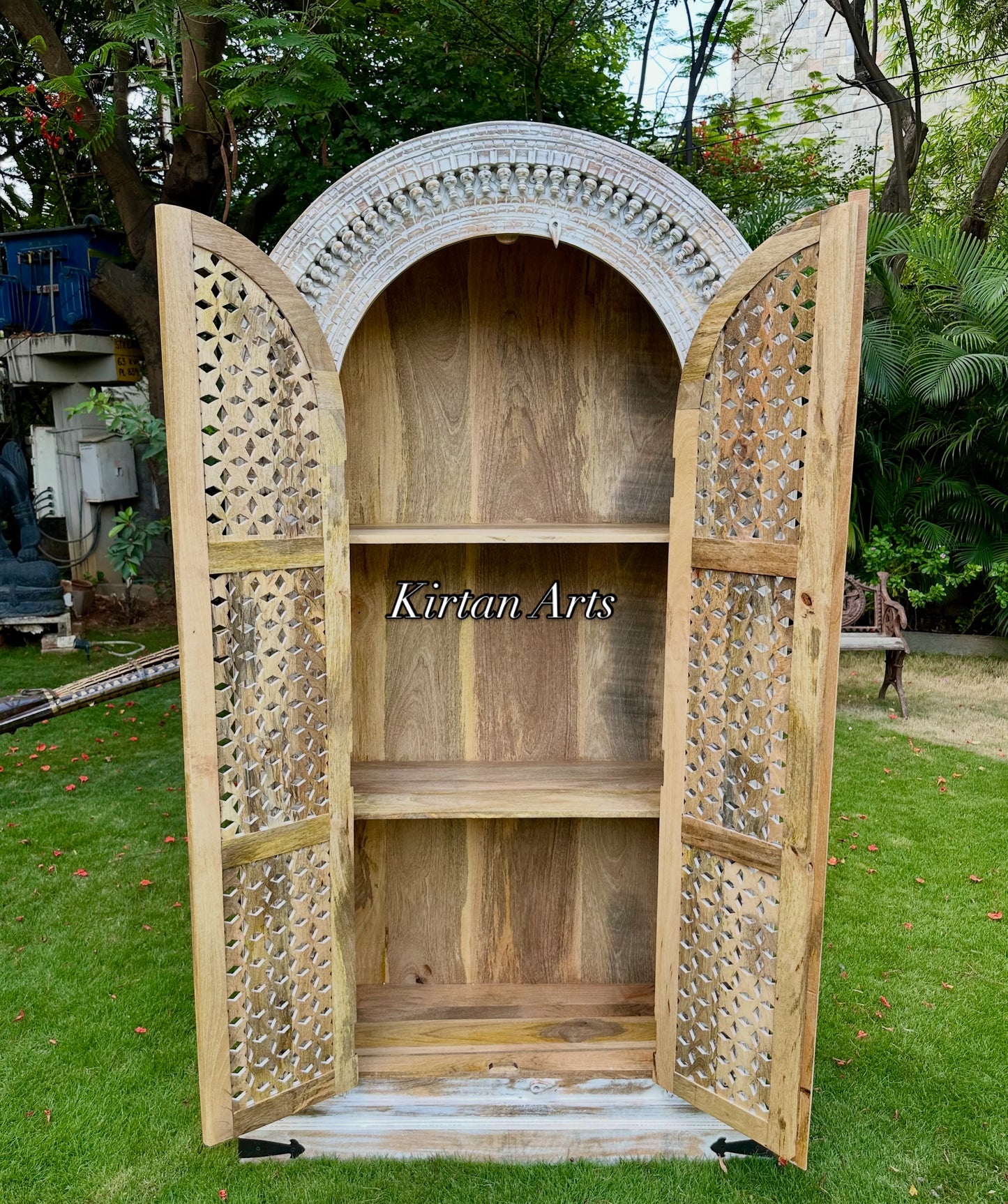 Jharokha Arch Cupboard | Distress Finish