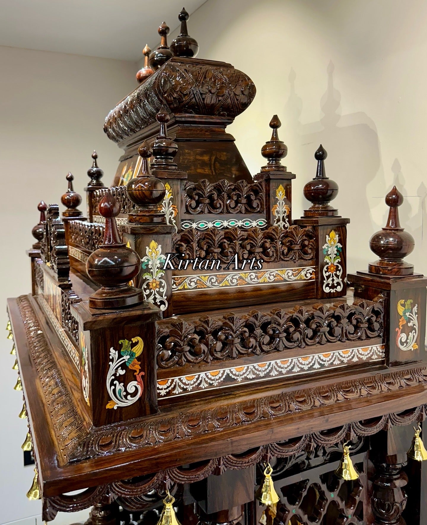 7-Foot Grand Rosewood Pooja Mandir