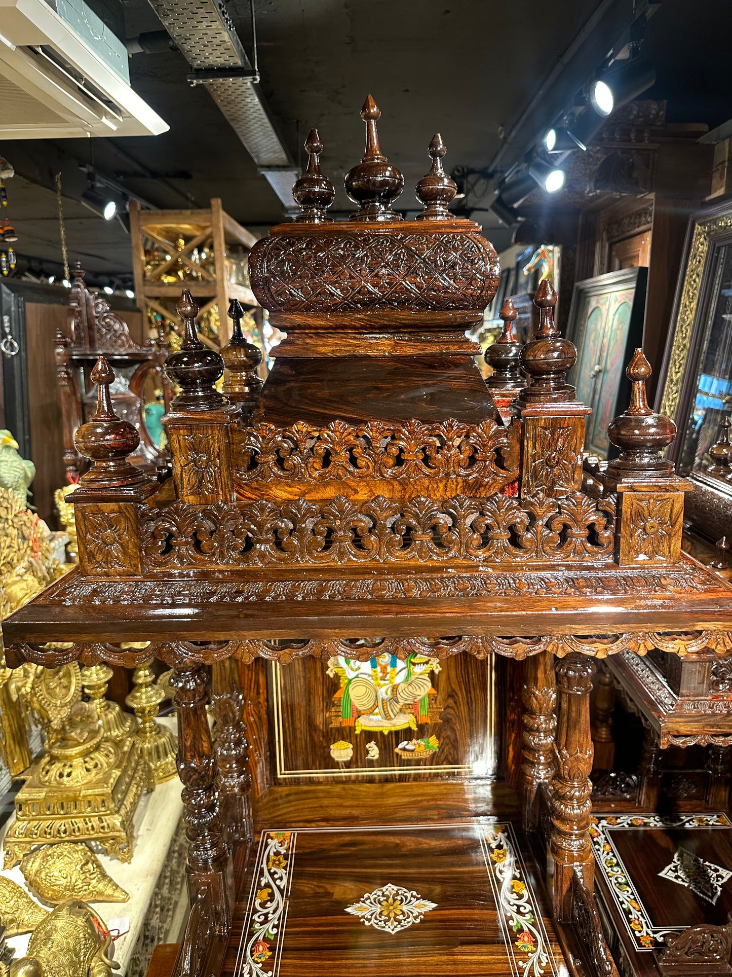 Rosewood Puja Mandir 24x18 Inches