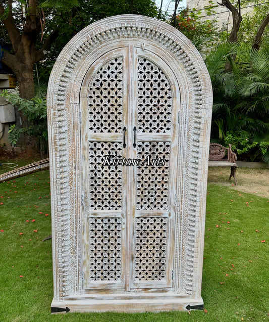 Jharokha Arch Cupboard | Distress Finish