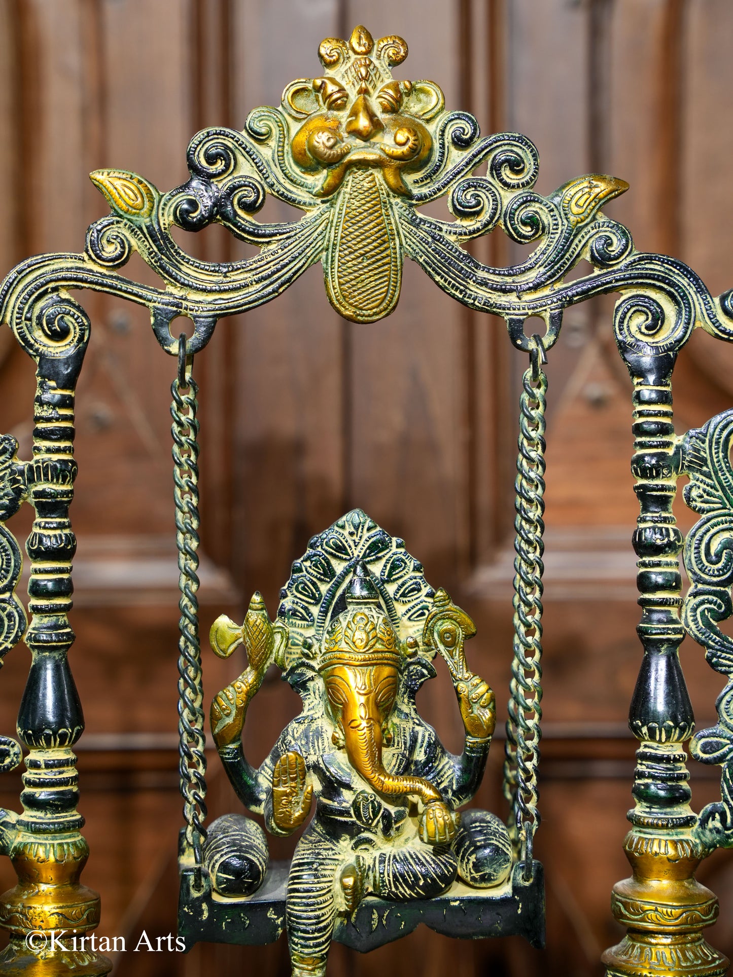 Brass Lord Ganesh Jhula 18"